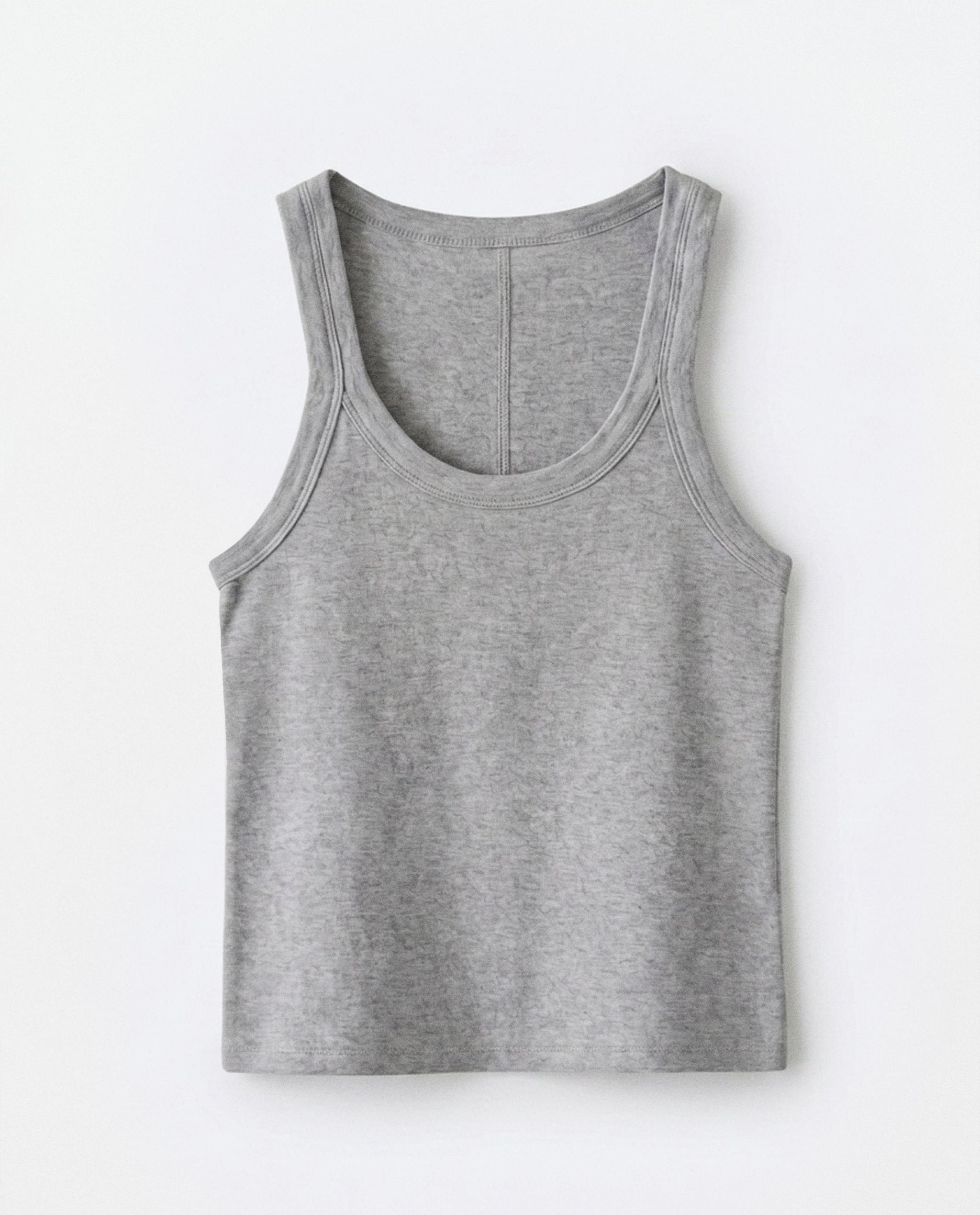 PLAIN COTTON TANK TOP product thumbnail 7