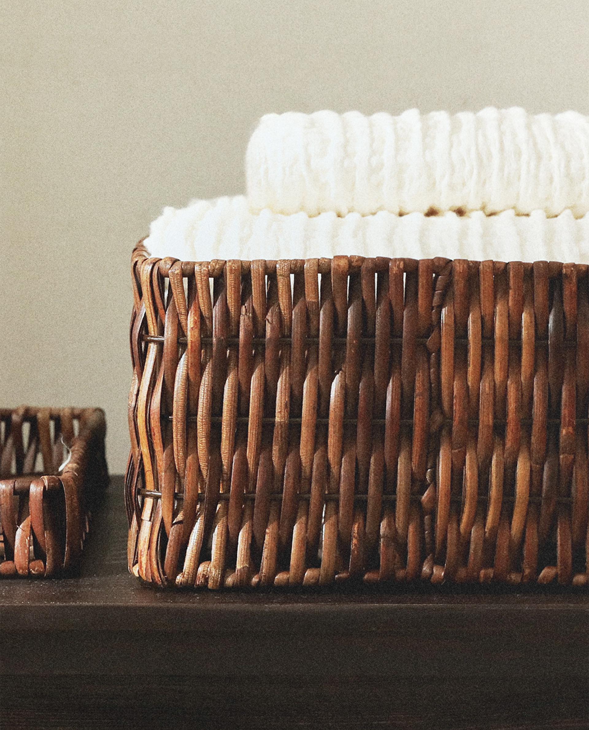 ザラホーム　カゴ　バスケット　インテリア　ZARA HOME バスケット | Zara Home 日本/Japan | 最新コレクション