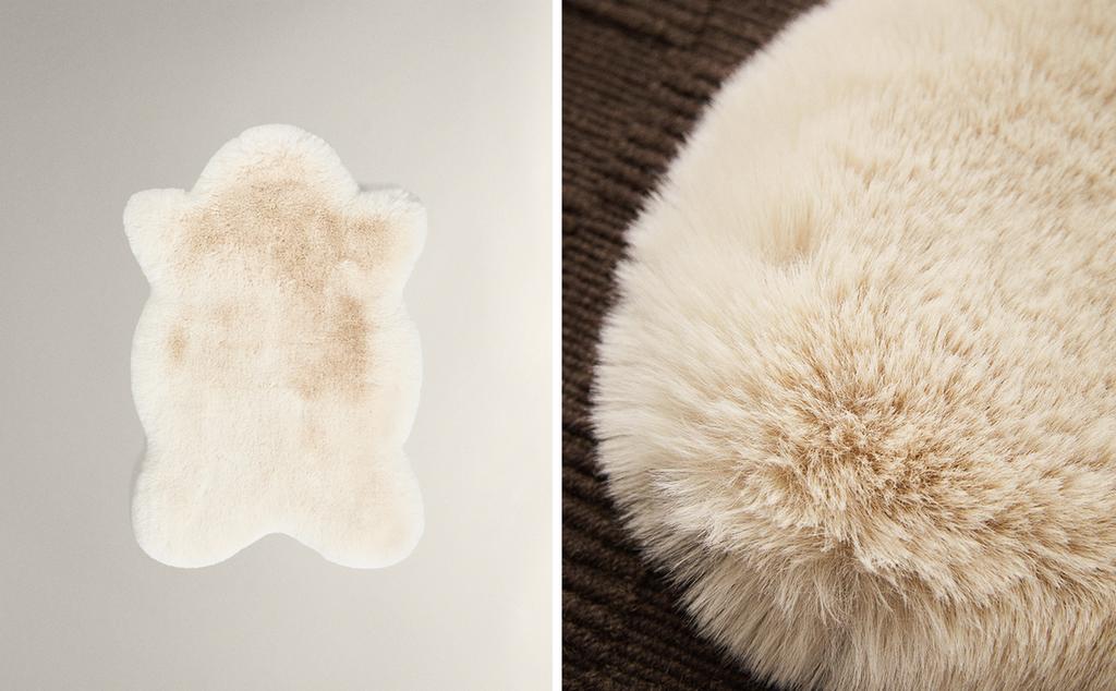 IRREGULAR FUZZY SMALL RUG