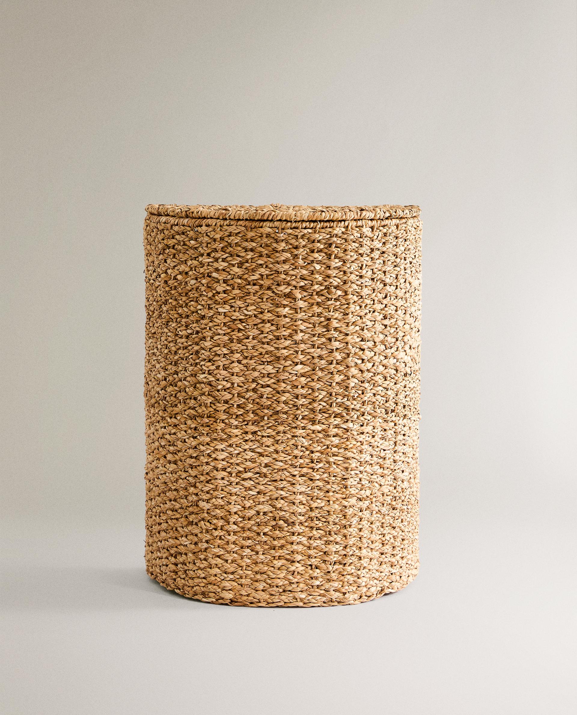 SEAGRASS BASKET WITH LID