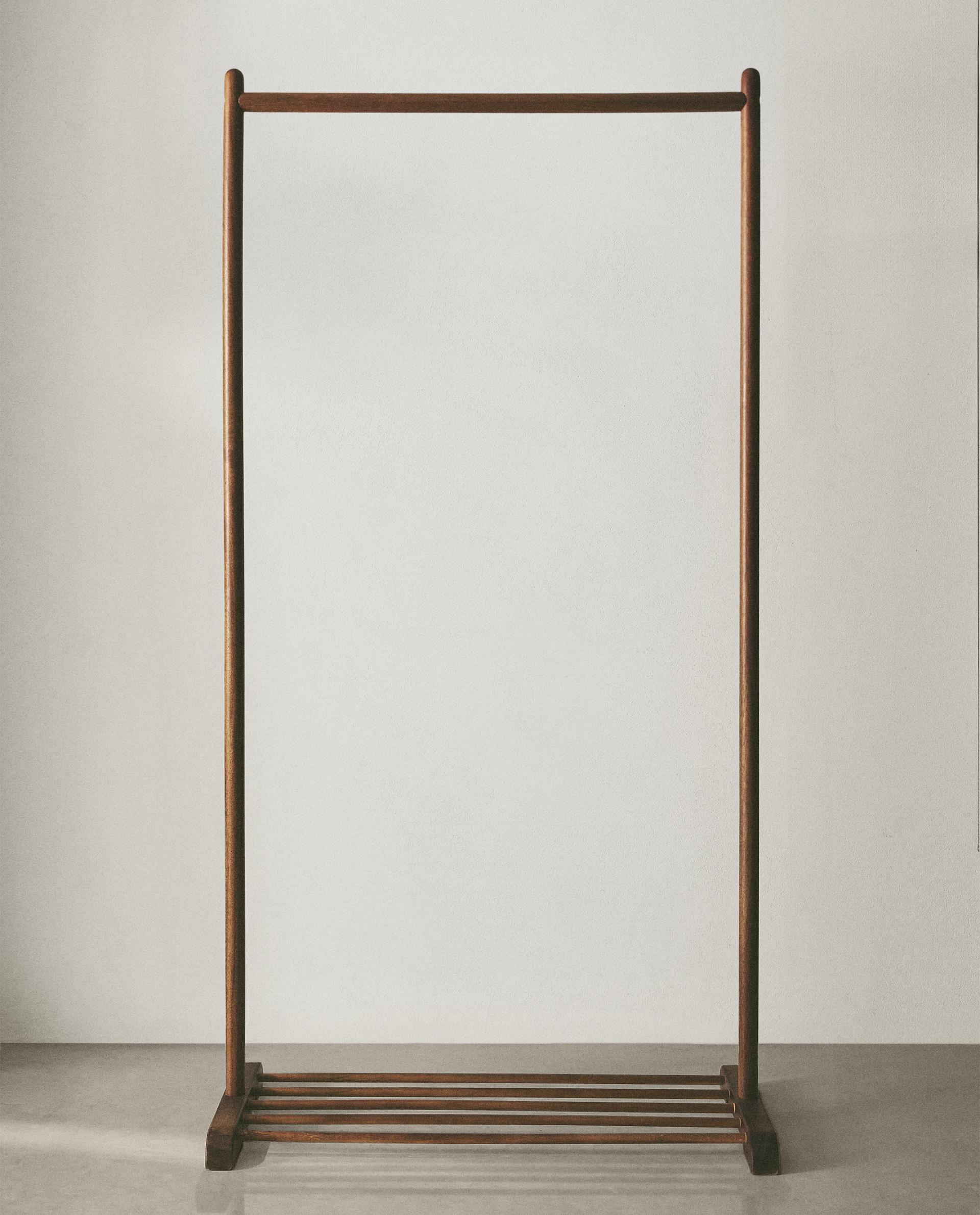 Zara Extendable Magazine Rack ACACIA WOOD CLOTHES RACK | Zara Home Morocco
