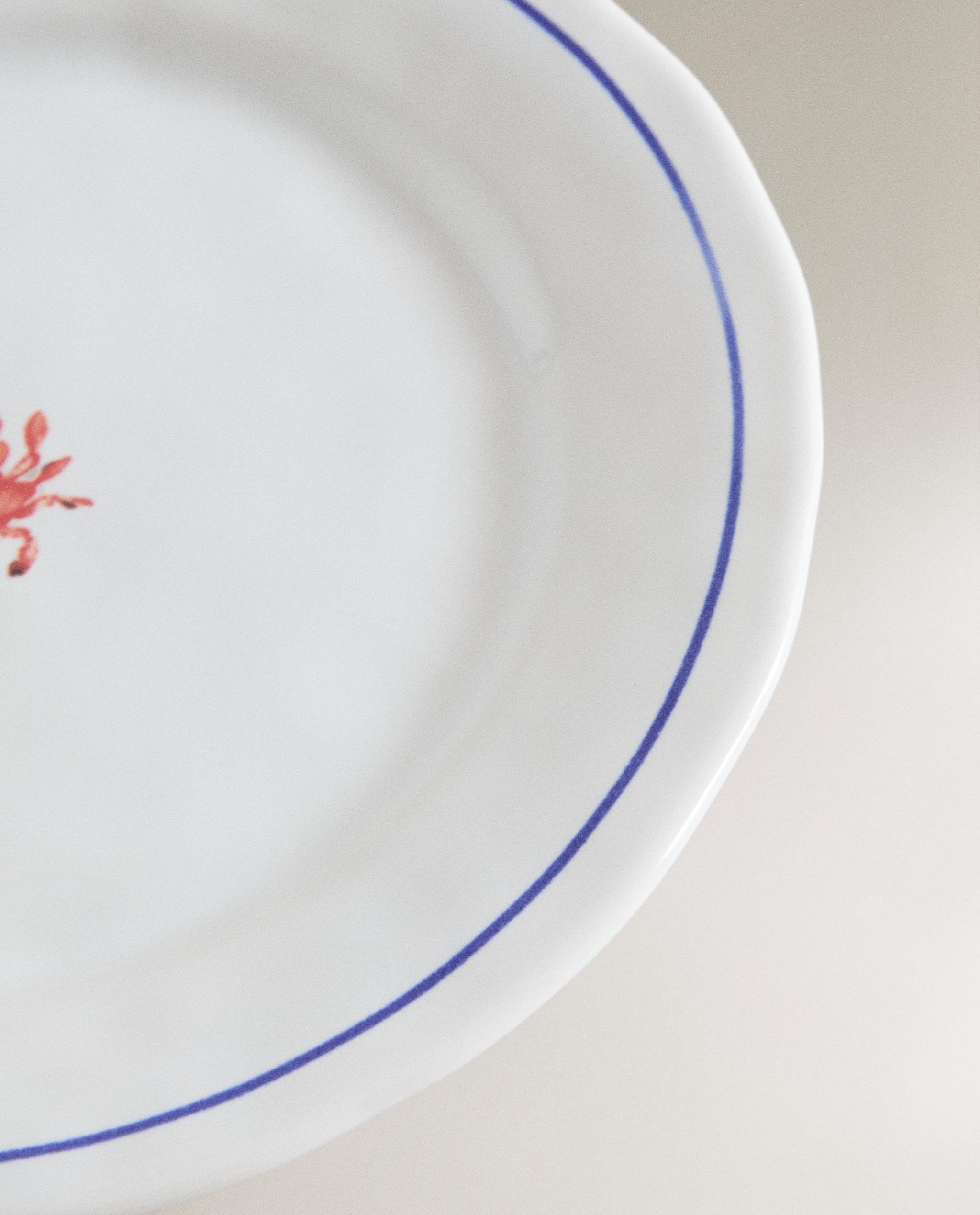 SEA CREATURE STONEWARE DESSERT PLATE product thumbnail 3
