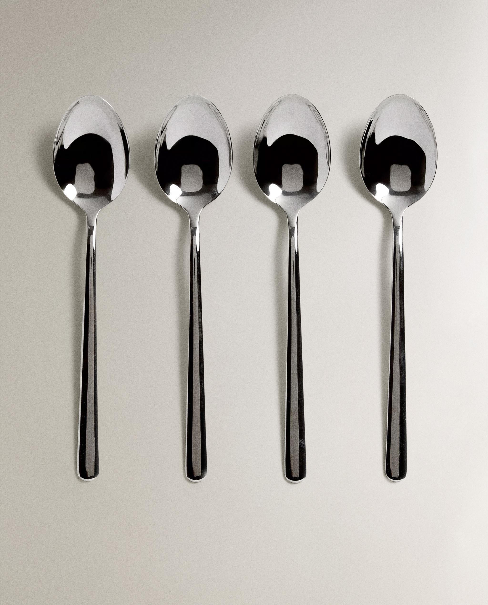PACK OF SHINY STEEL SPOONS (PACK OF 4) product thumbnail 9