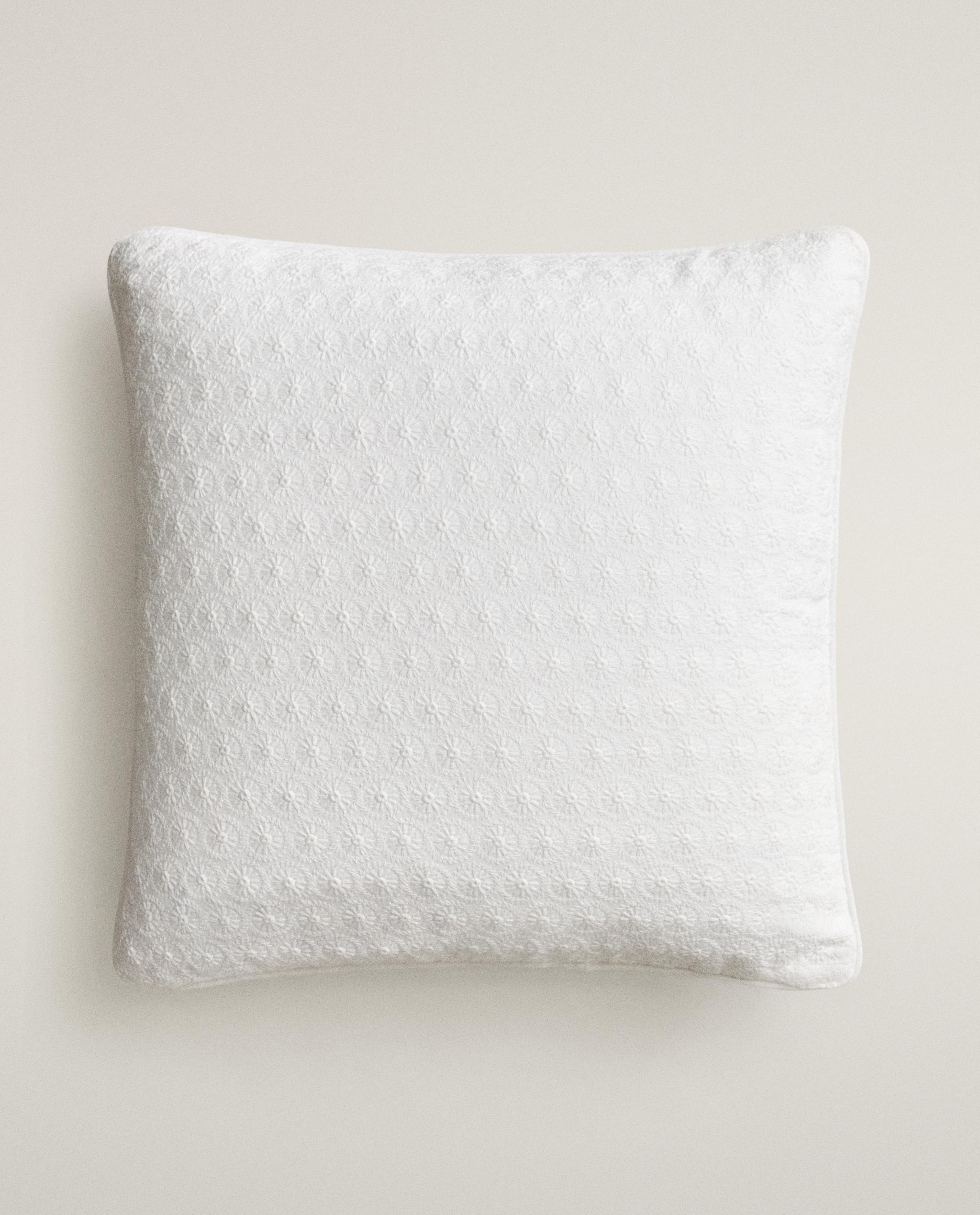 CUSHION COVER WITH FLORAL EMBROIDERY product thumbnail 17