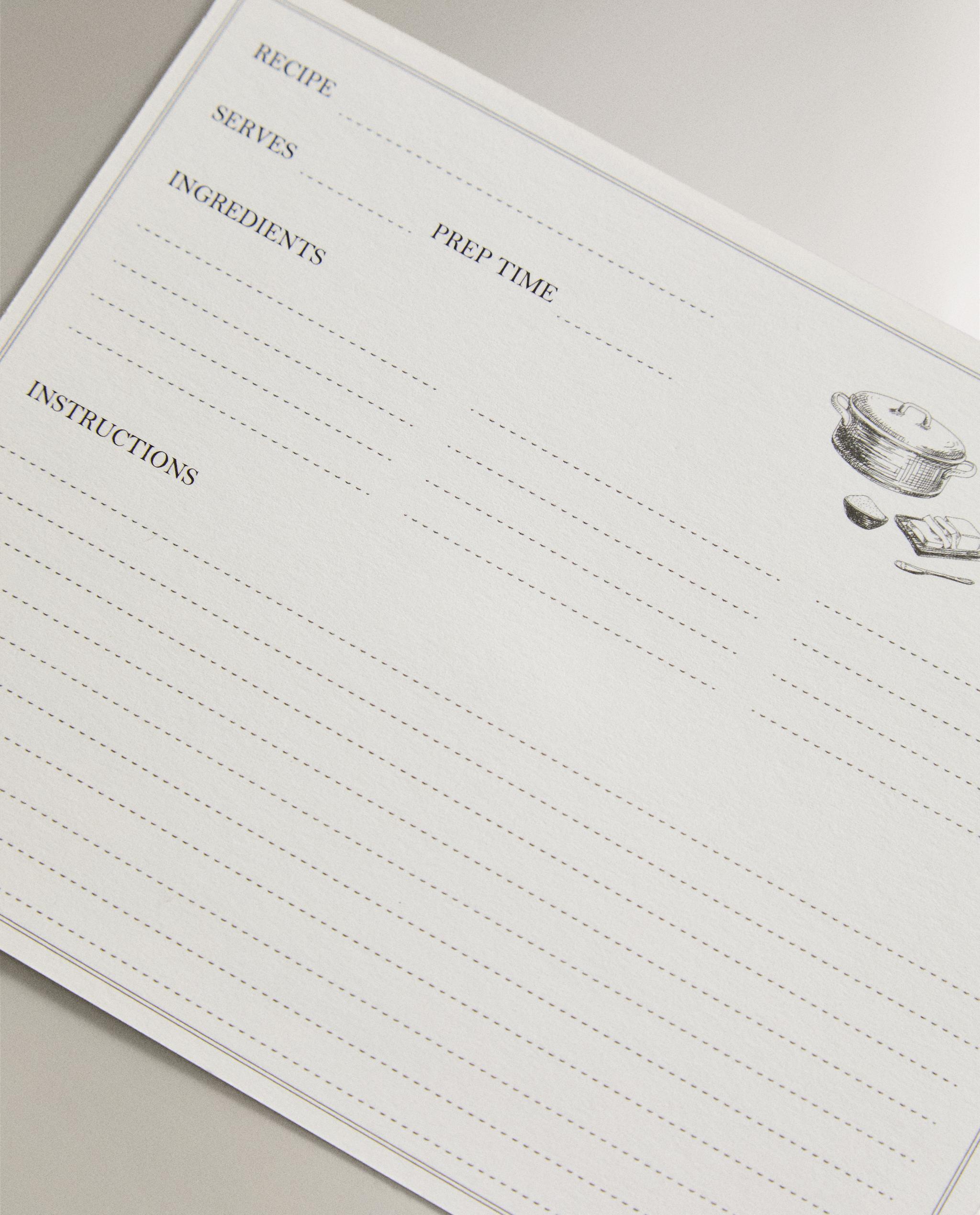 【紙モノ ビンテージ レシピカードセット】 Amazon.co.jp: Juvale 60-countキッチンレシピカード – 両面レシピ