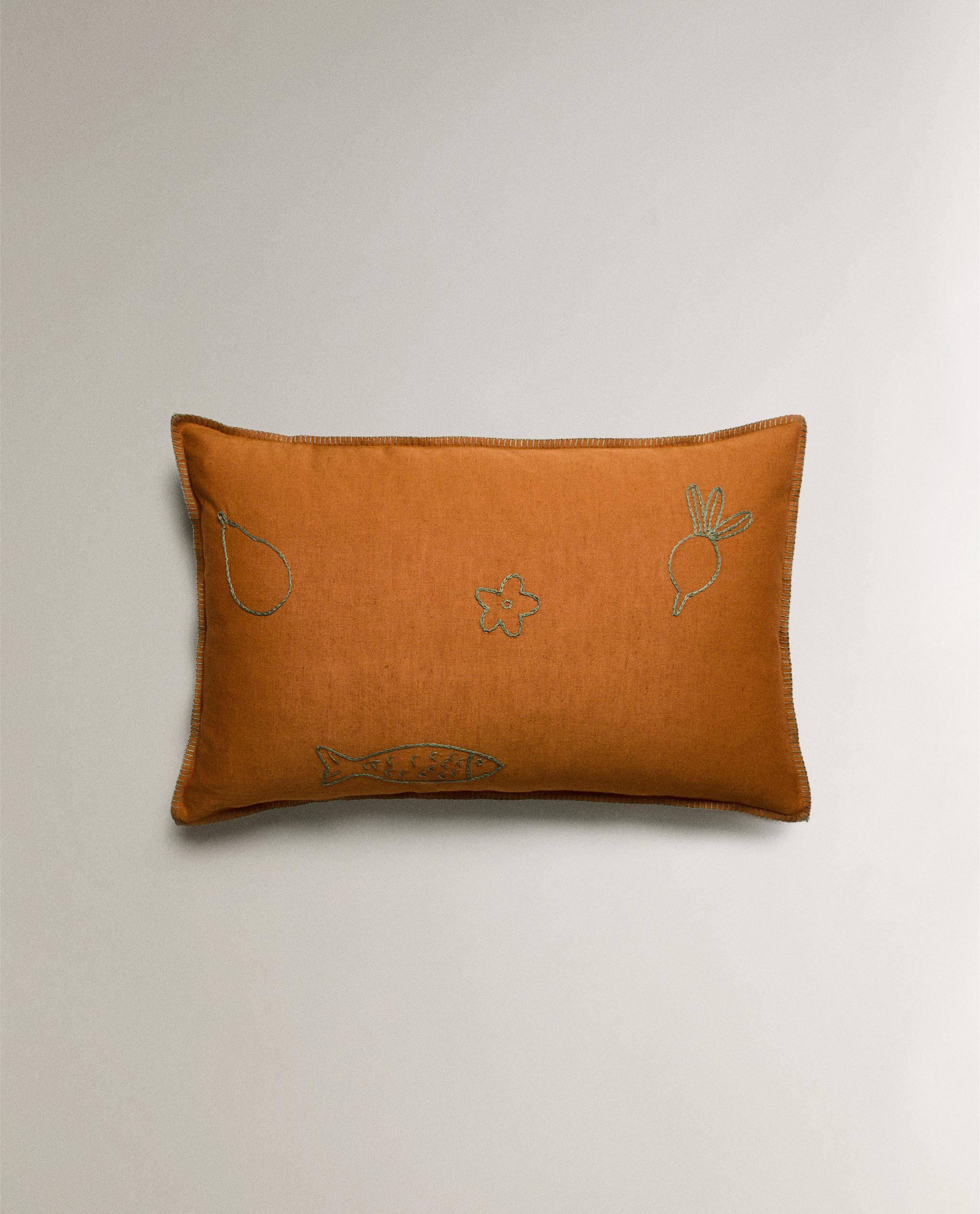 【新品】ZARA  ザラホーム デコ刺繍クッションカバー セット ジャカード クッションカバー | Zara Home 日本/Japan