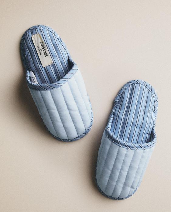 PANTOFOLE BAMBINO APERTE SUL TALLONE RIGHE