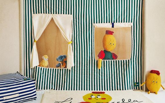 TENDA BAMBINI COTONE FINESTRE X THE ANIMALS OBSERVATORY