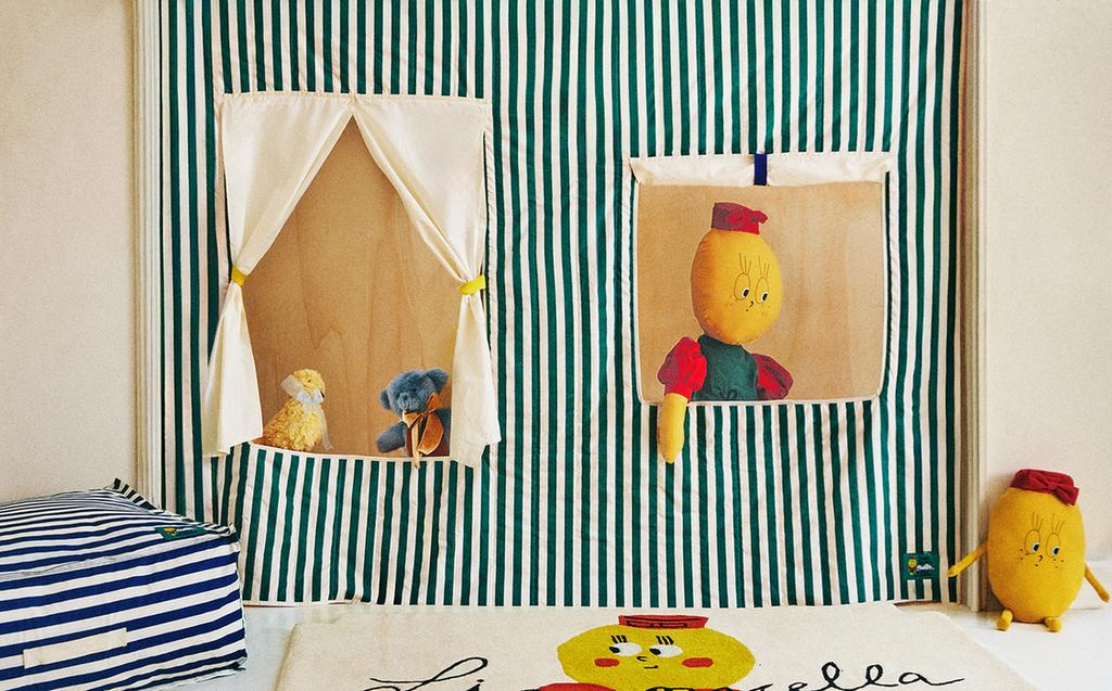 TENDA BAMBINI COTONE FINESTRE X THE ANIMALS OBSERVATORY