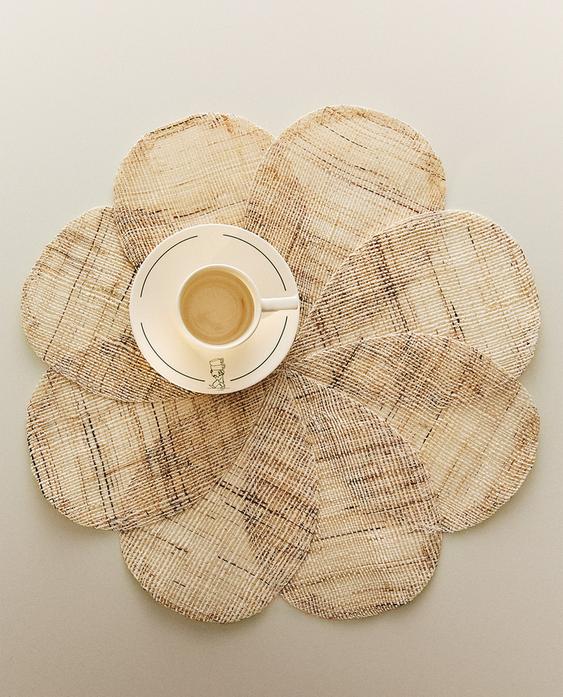 FLOWER RAMIE PLACEMAT FLOWER RAMIE PLACEMAT