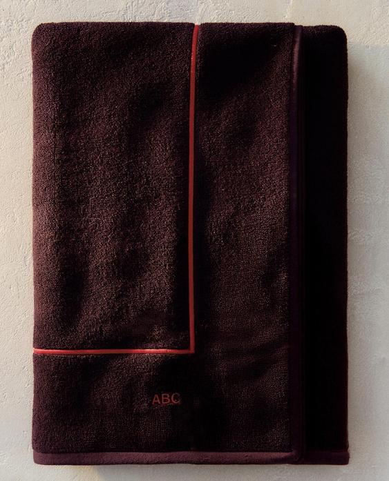 STRANDHANDDOEK MET EFFEN RAND