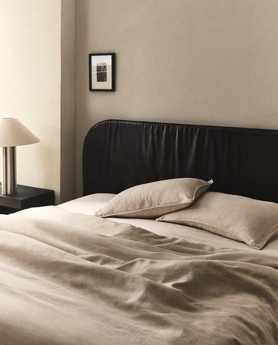 WASHED LINEN DUVET COVER (160 GxM²)