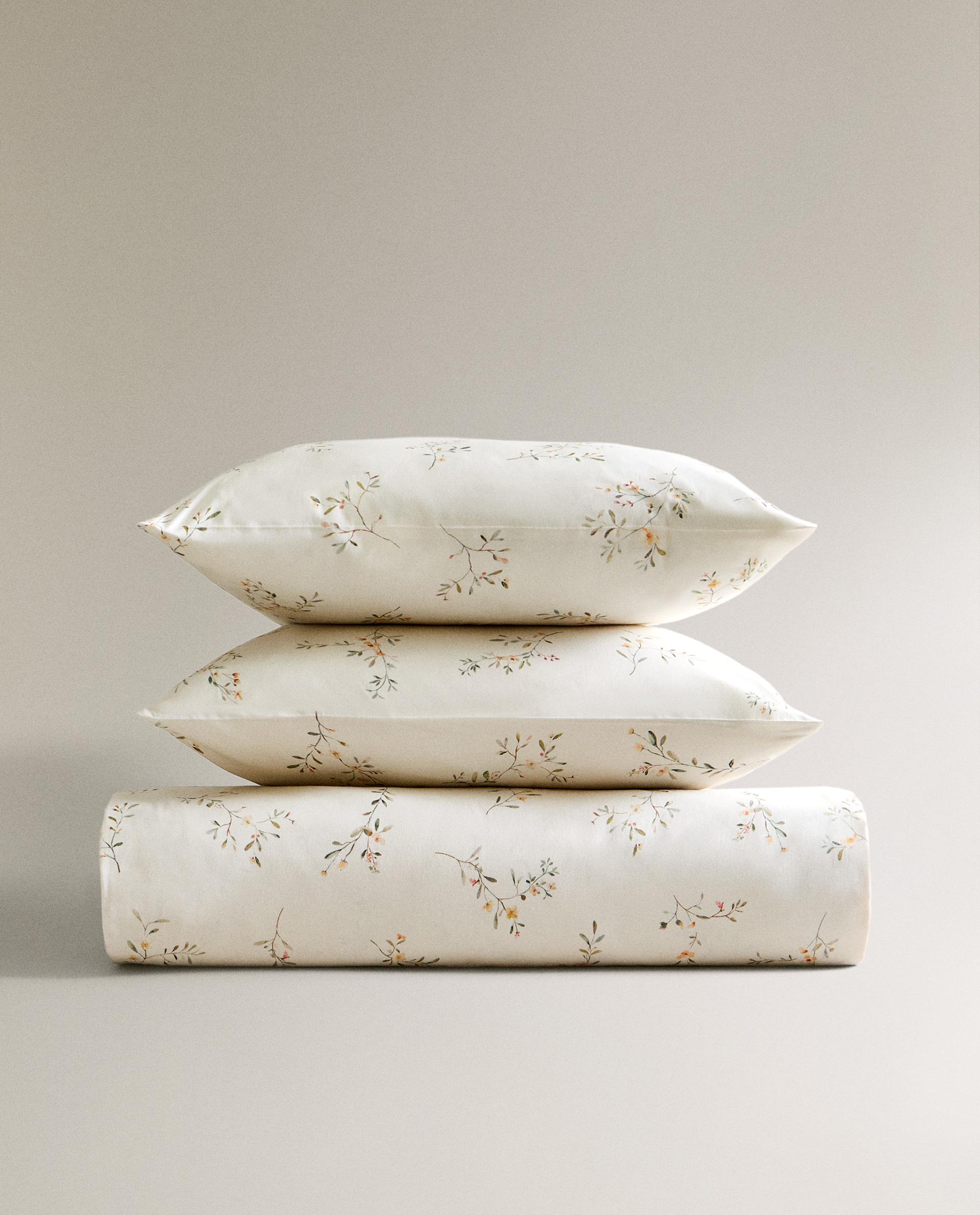 MINI FLORAL PRINT SATEEN DUVET COVER | Zara Home United