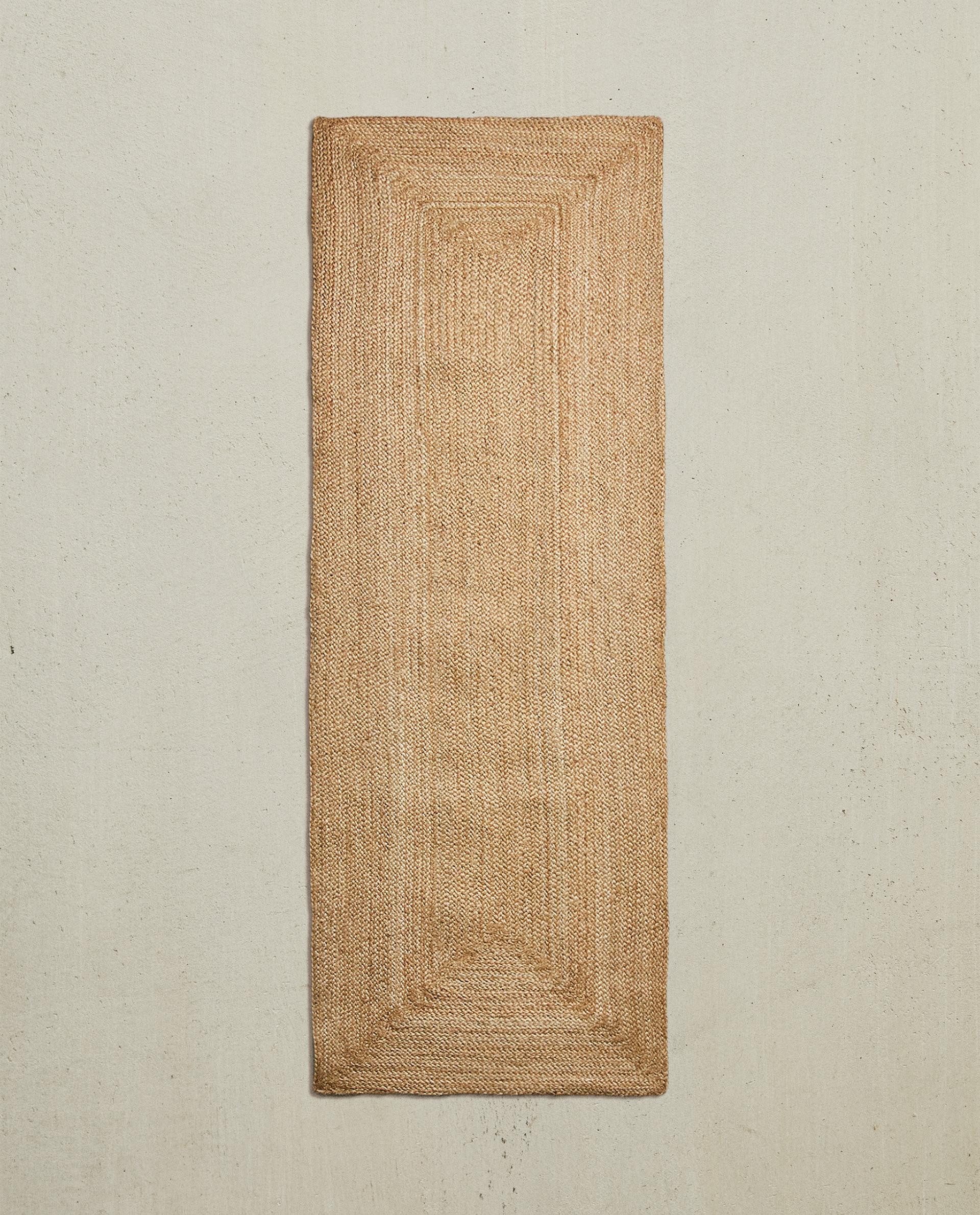 ZARA  BOHO ジュートラグ マット　籐　ラタン ZARA BOHO ジュートラグ マット 籐 ラタン RECTANGULAR JUTE AREA RUG