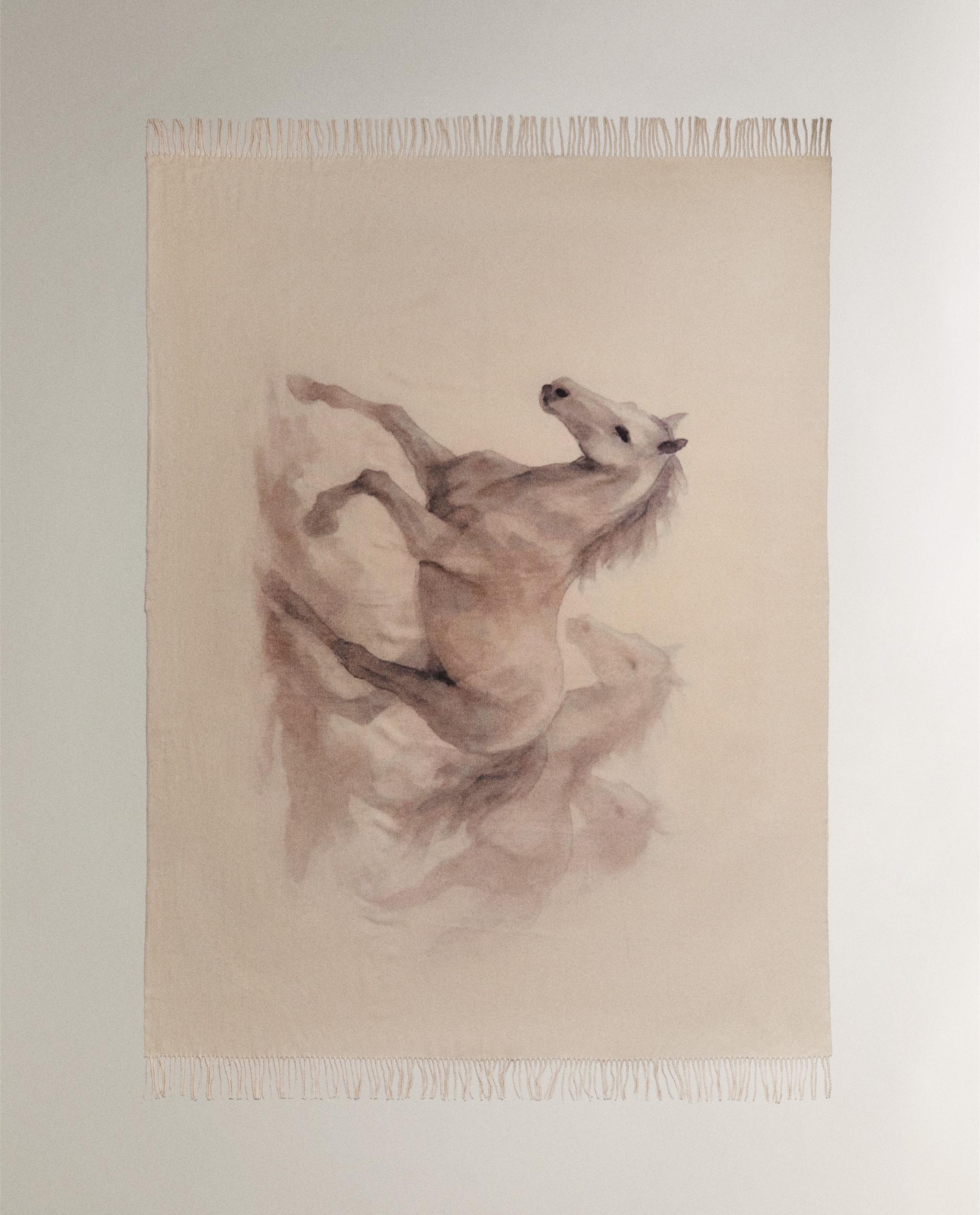 FRINGED WOOL THROW product thumbnail 3
