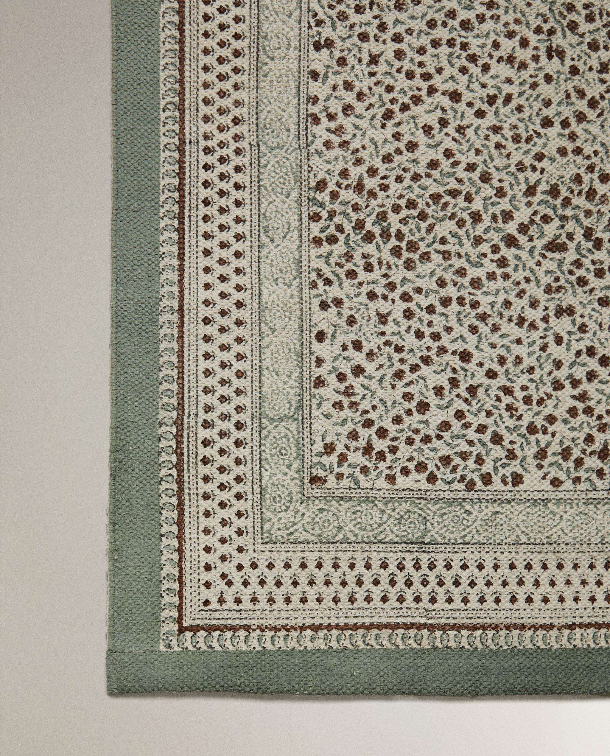 COTTON BLOCK PRINT RUG product thumbnail 6