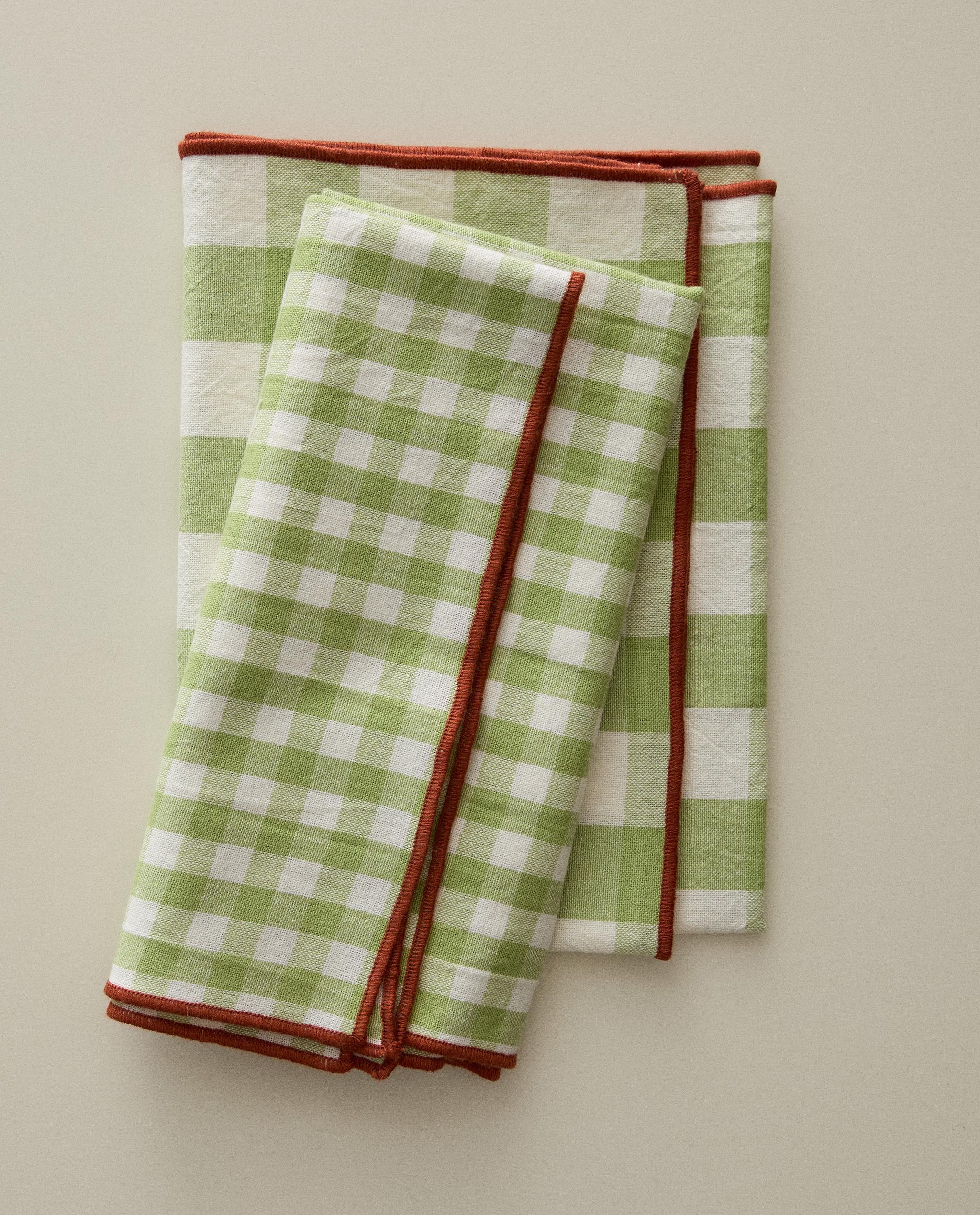 PACK OF CHECK TEA TOWELS (PACK OF 2) product thumbnail 8
