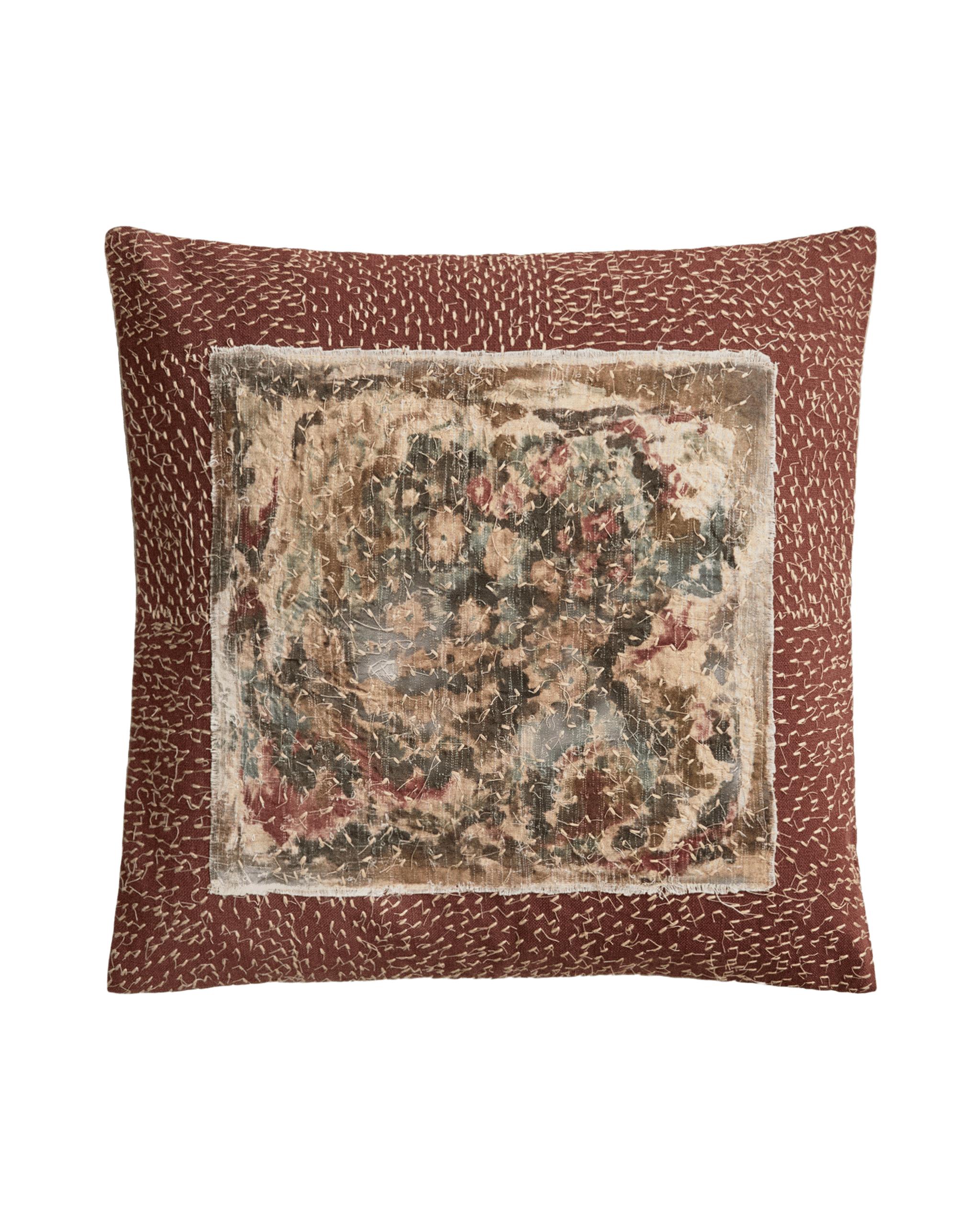 CUSHION COVER WITH APPLIQUÉ AND STITCHING product thumbnail 9