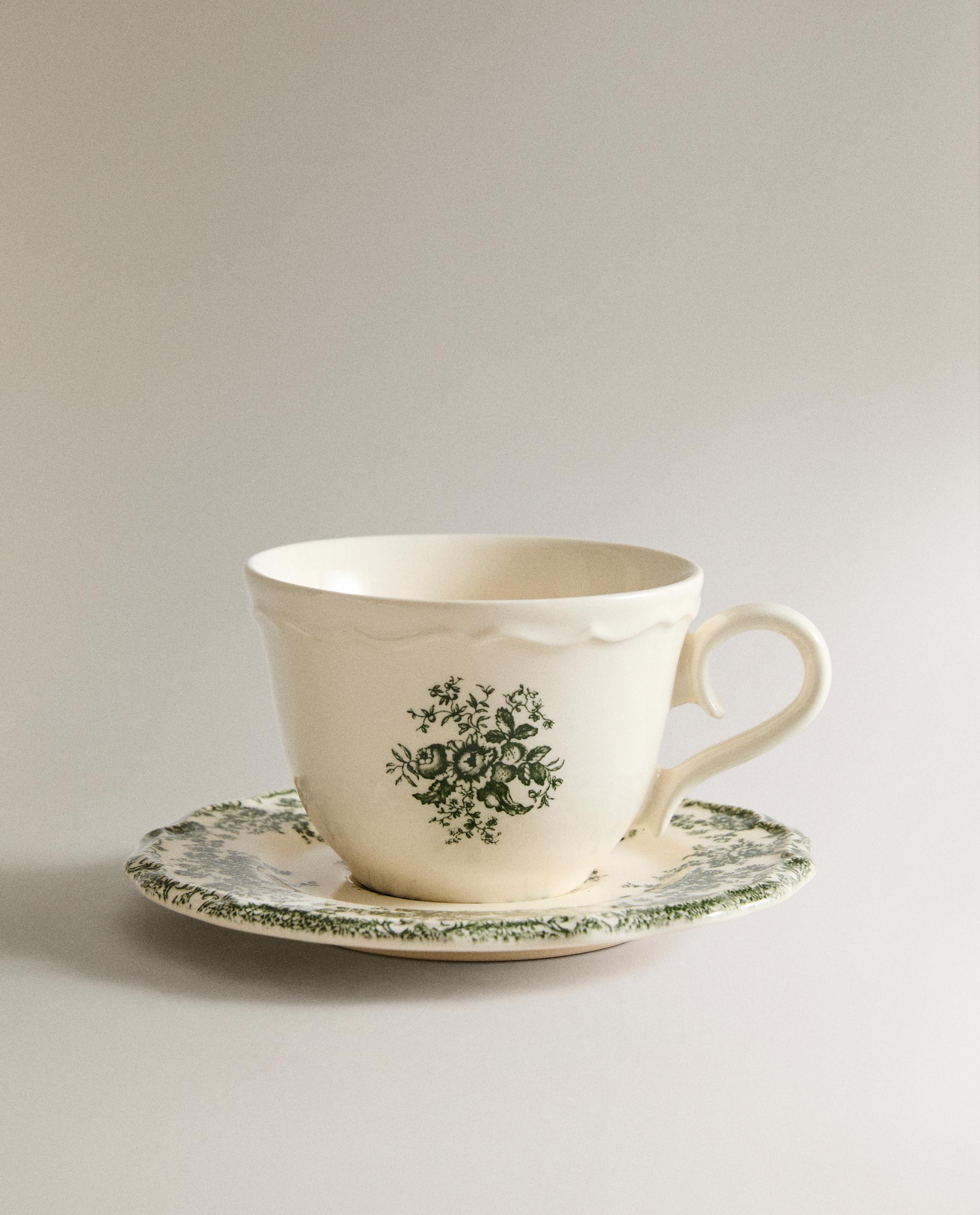 FLORAL TEACUP AND SAUCER product thumbnail 3