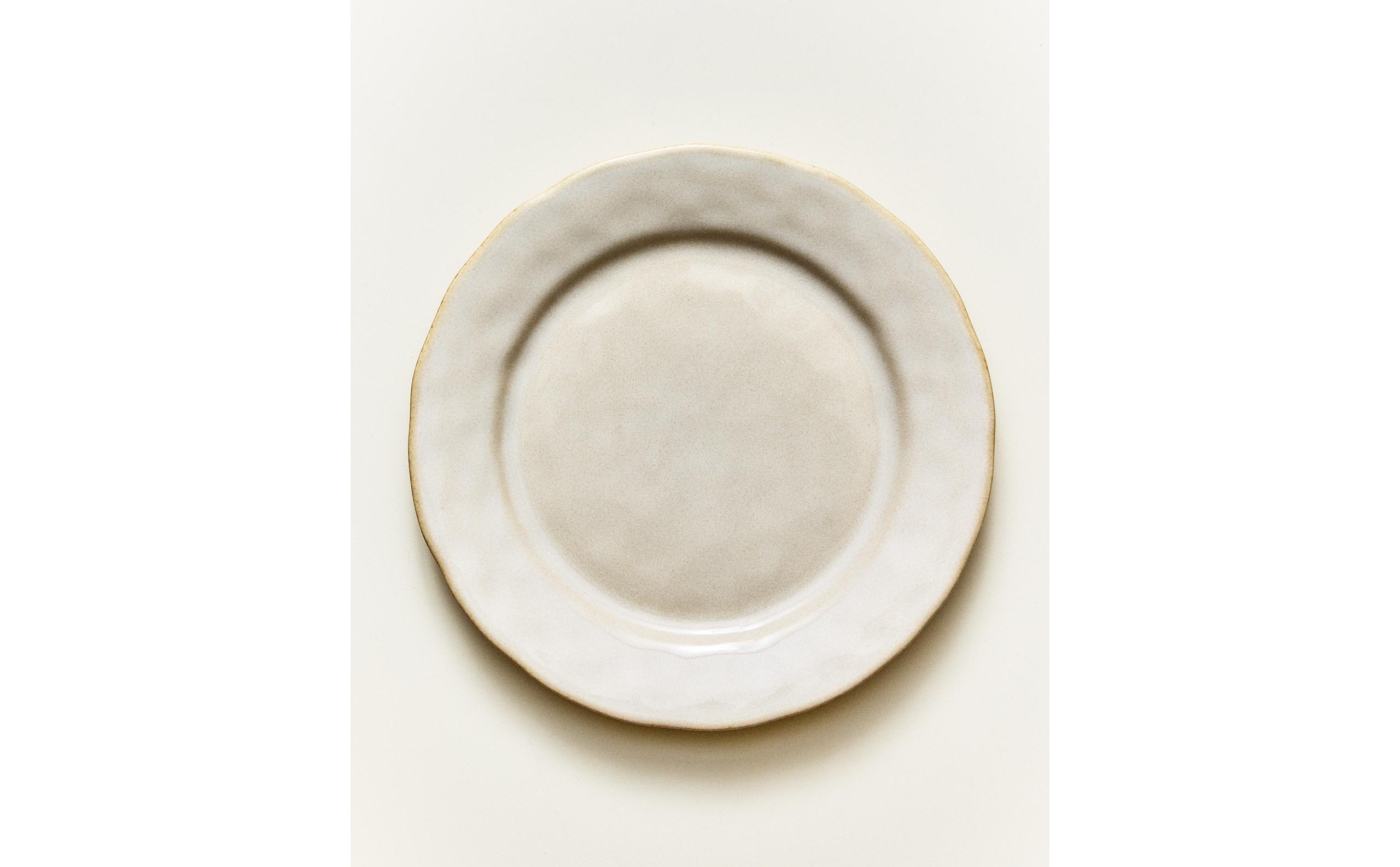 STONEWARE DESSERT PLATE WITH IRREGULAR EDGE product thumbnail 8
