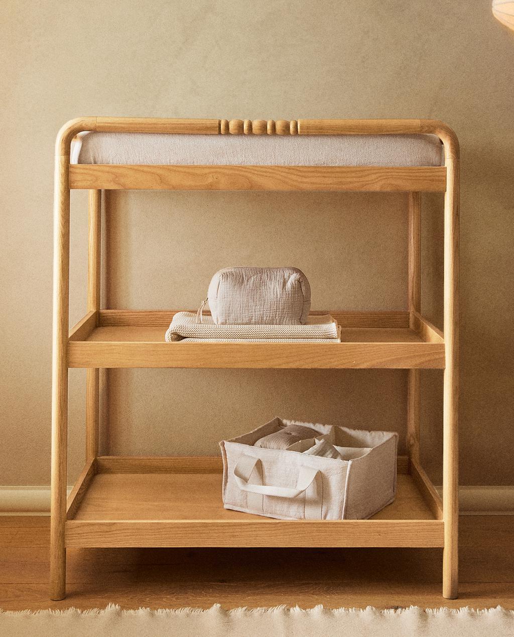 WOODEN BABY CHANGING TABLE