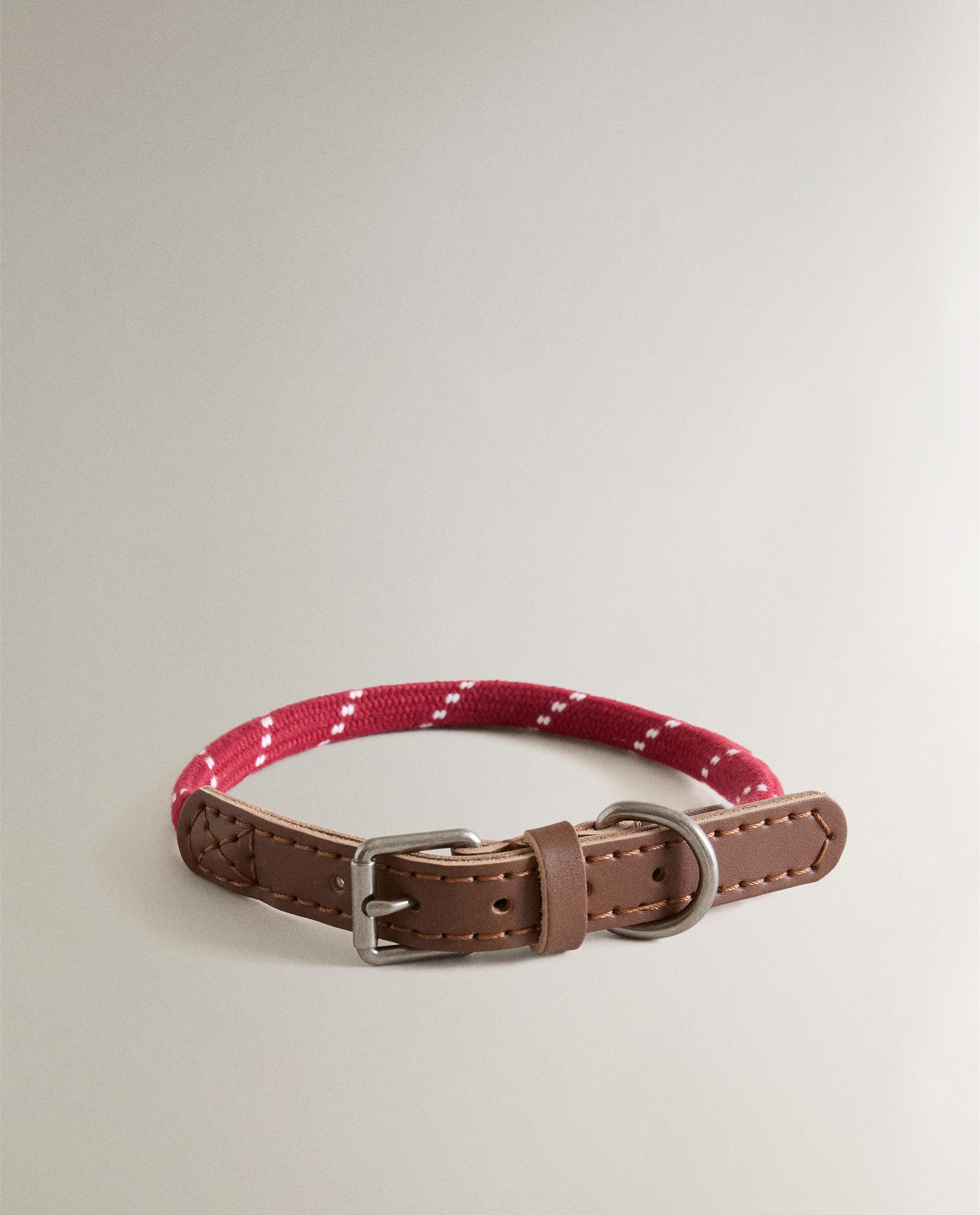 LEATHER AND ROPE PET COLLAR product thumbnail 3