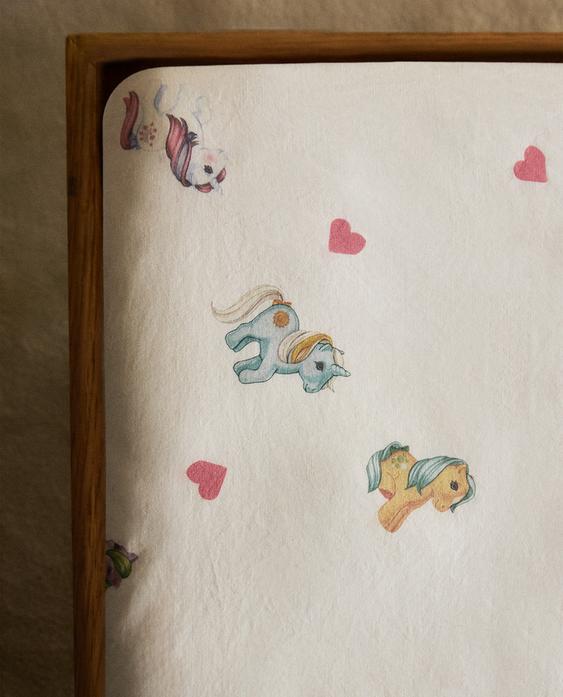 KIDS' MY LITTLE PONY© HEART PRINT FITTED SHEET