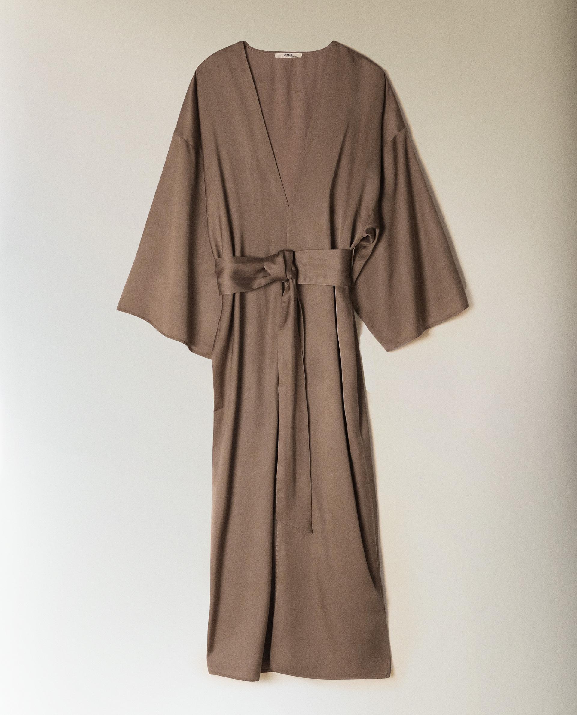 VESTAGLIA IN RASO INCRESPATO Zara Home Italia