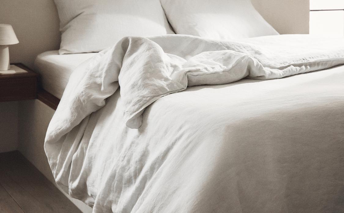 Funda Edredon Lino Funda Nórdica Blanca Cama 150 Zara Home