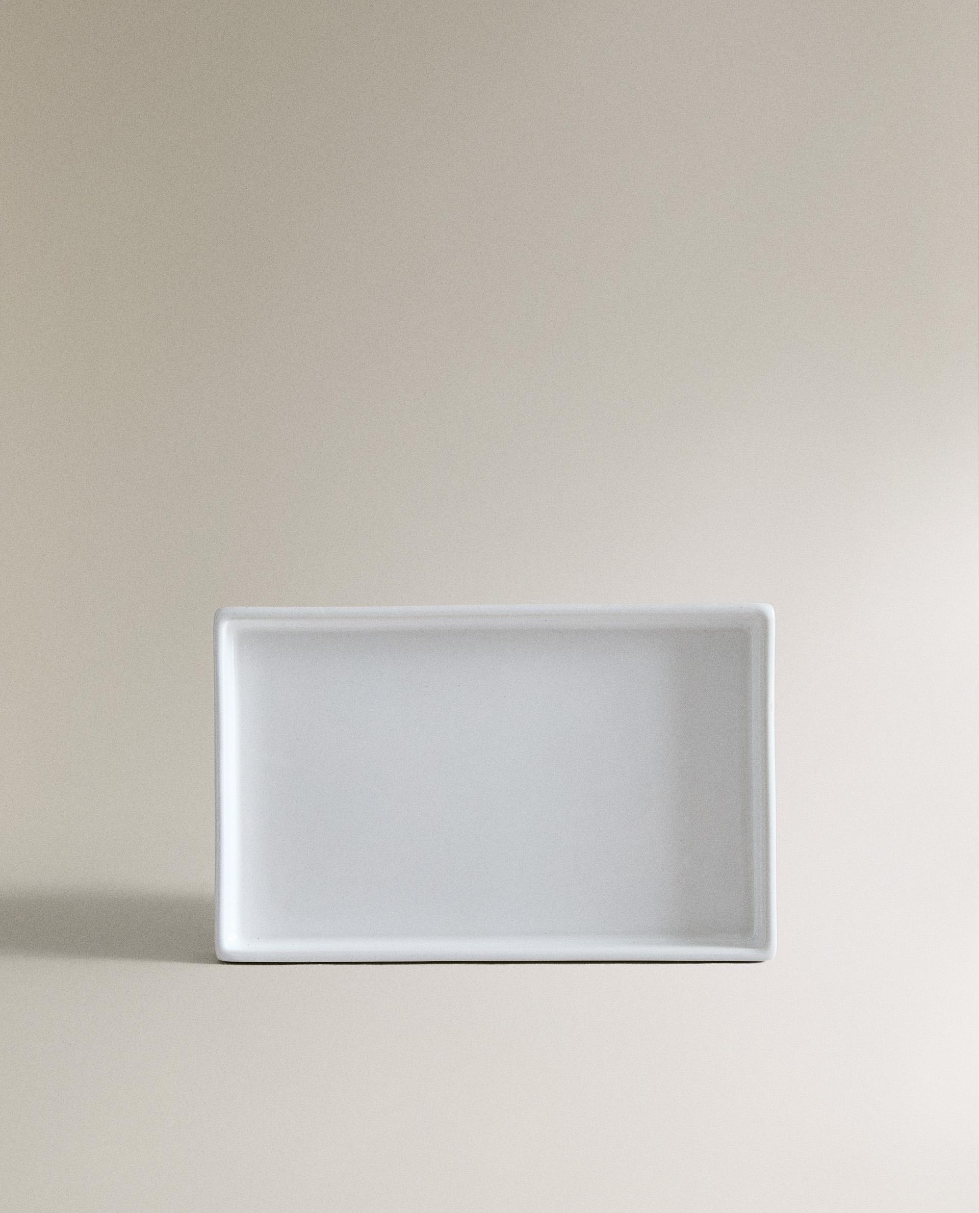 WHITE EARTHENWARE BATHROOM TRAY product thumbnail 5