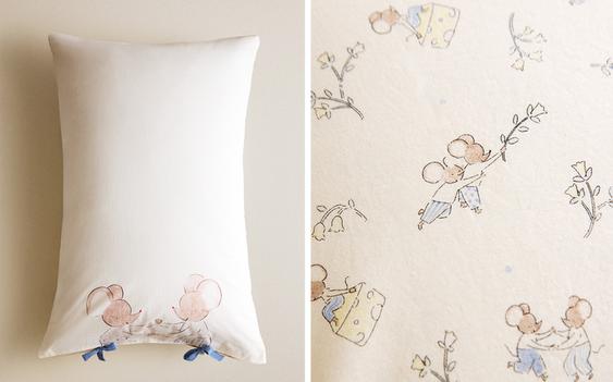 FUNDA ALMOHADA INFANTIL RATONCITOS