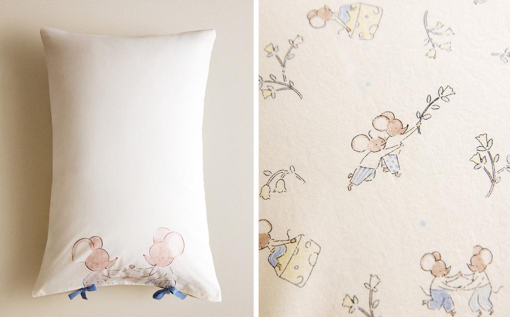 KOPFKISSENBEZUG FÜR KINDER MÄUSE KOPFKISSENBEZUG FÜR KINDER MÄUSE