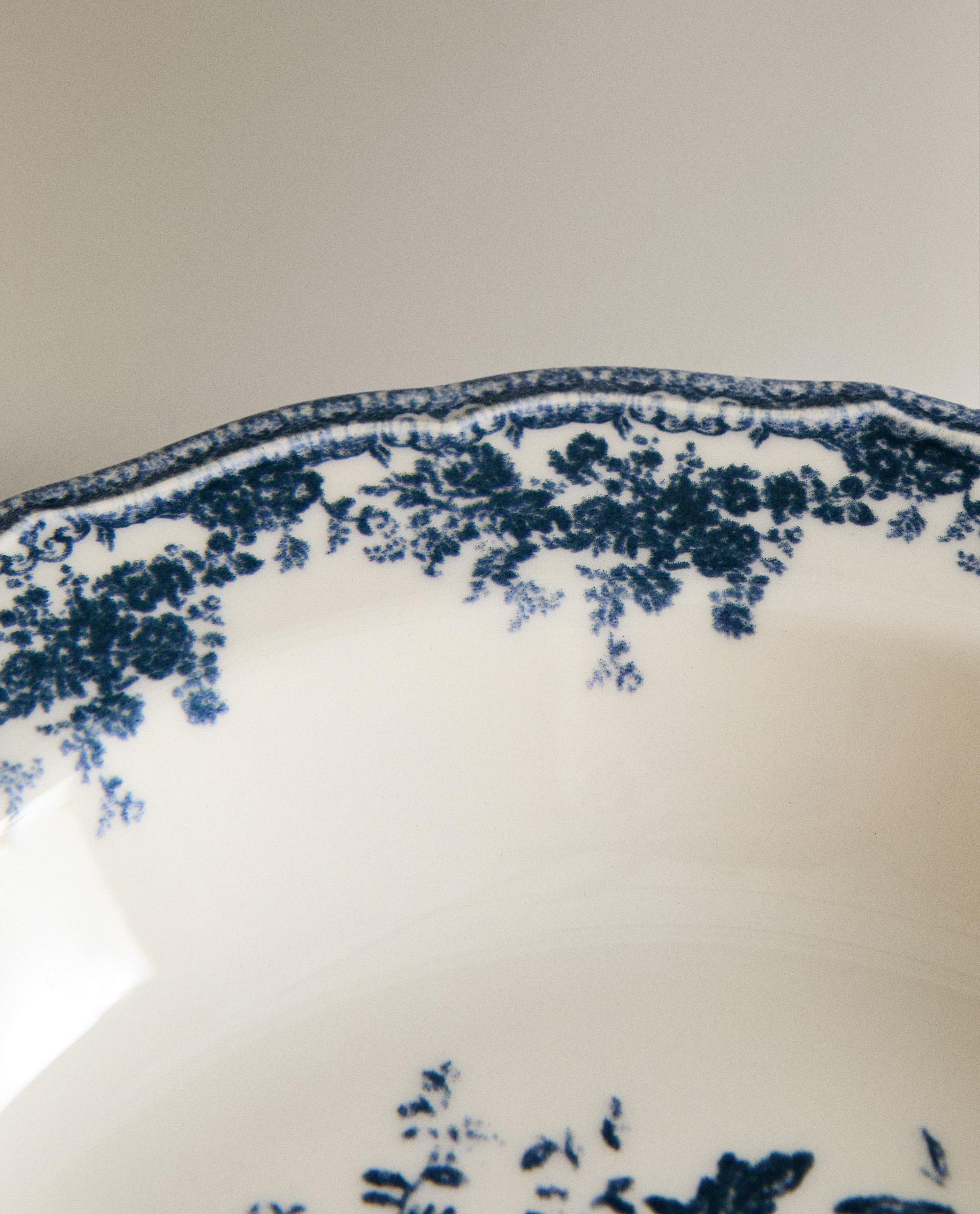 スープ皿 クレイポッタリー 花柄 | Zara Home 日本/Japan