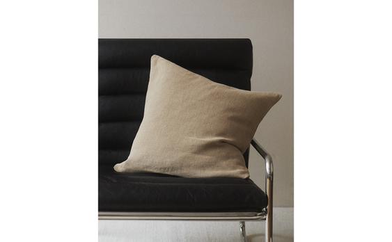 KISSENBEZUG FÜR TAGESDECKE AUS GEWASCHENEM LEINEN, UNIFARBEN