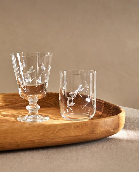 GLÄSER-SET LIBELLE AUS GLAS