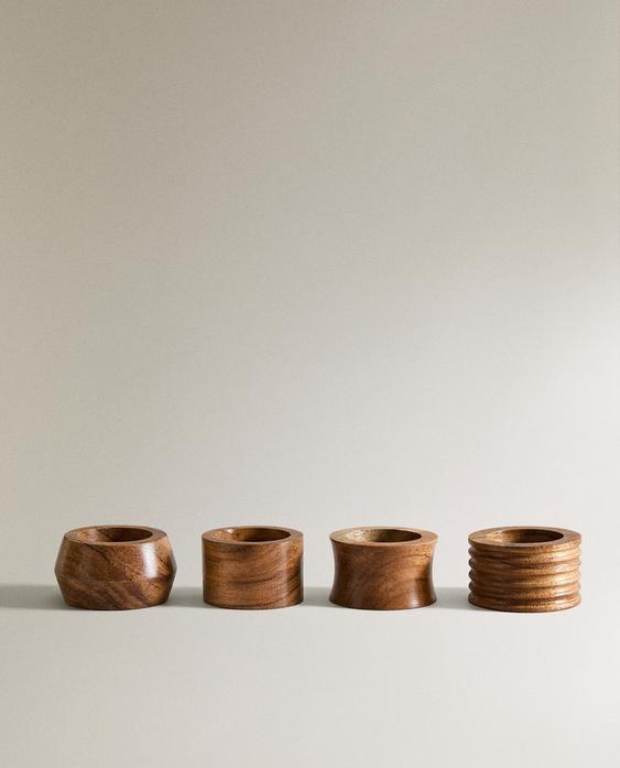 SET PORTATOVAGLIOLI LEGNO (SET DA 4)