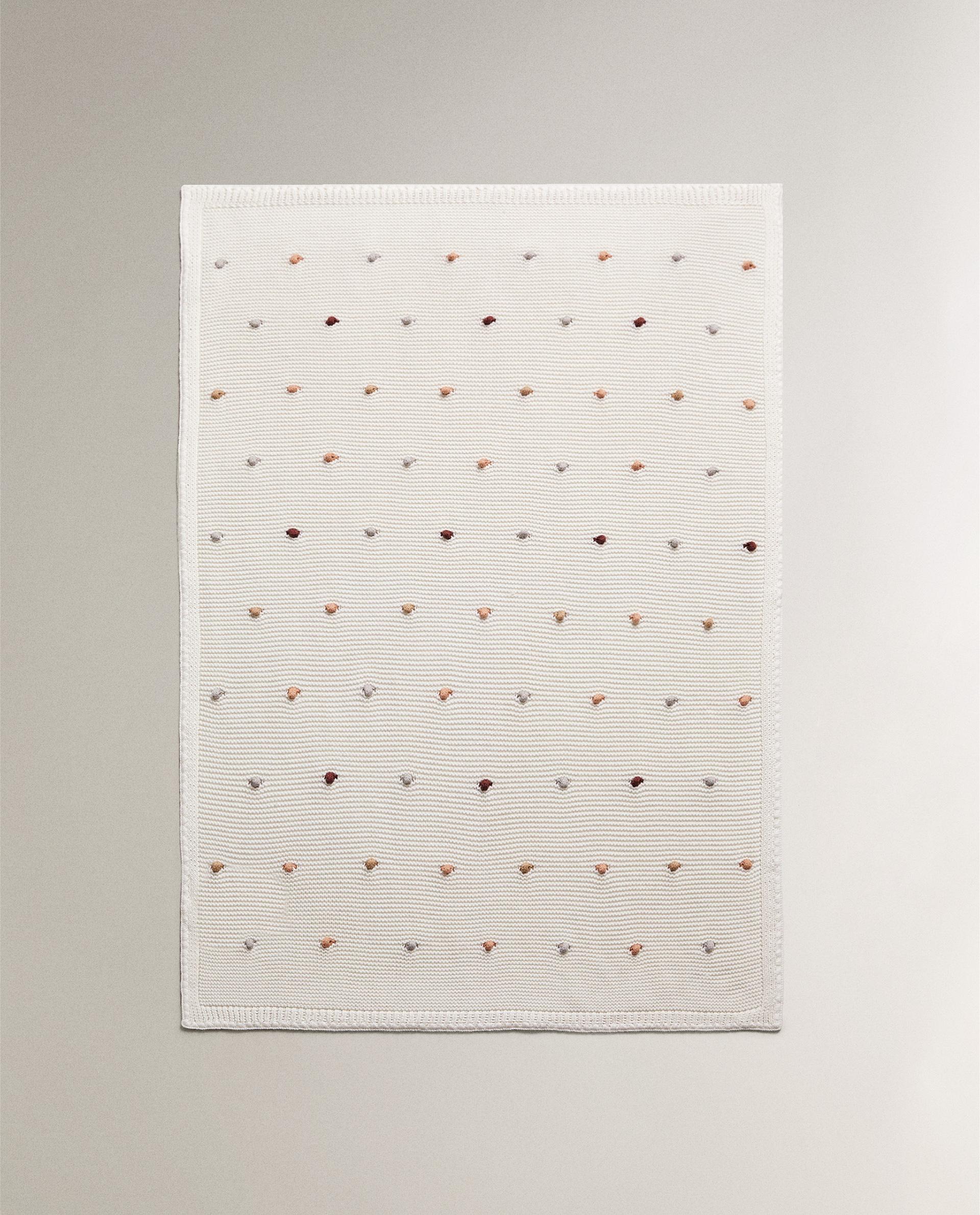 ★未使用・タグ付★ ZARA  ニットブランケット ニット ブランケット - ブルー | ZARA Japan / 日本