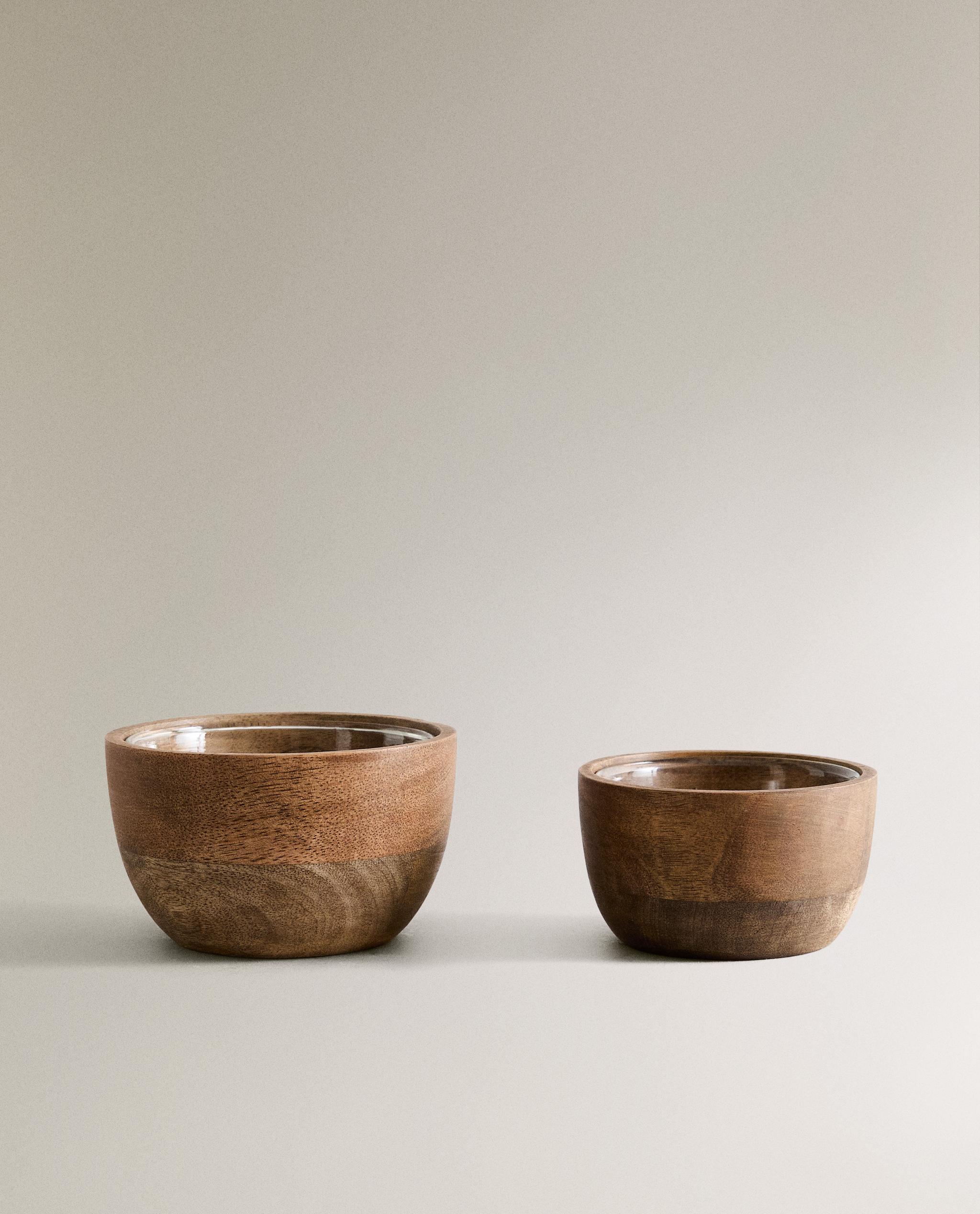 ザラホーム zara ガラストレイ マンゴーウッド 小 ガラスドーム ザラホーム zarahome ガラストレイ マンゴーウッド 小 ガラス