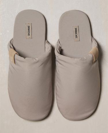 TECHNICAL FABRIC MULE SLIPPERS