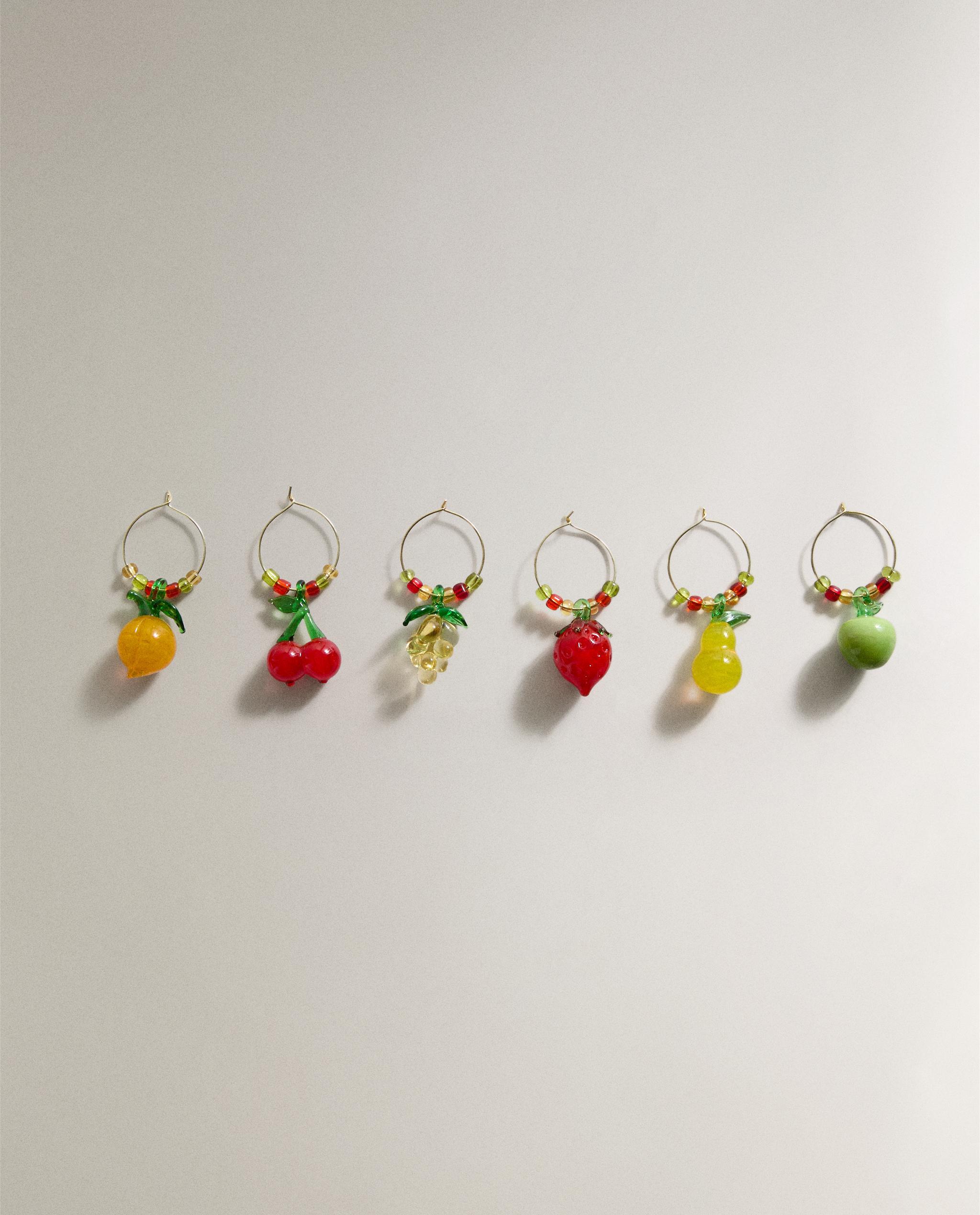 PACK OF FRUIT GLASS CHARMS (PACK OF 6) product thumbnail 4