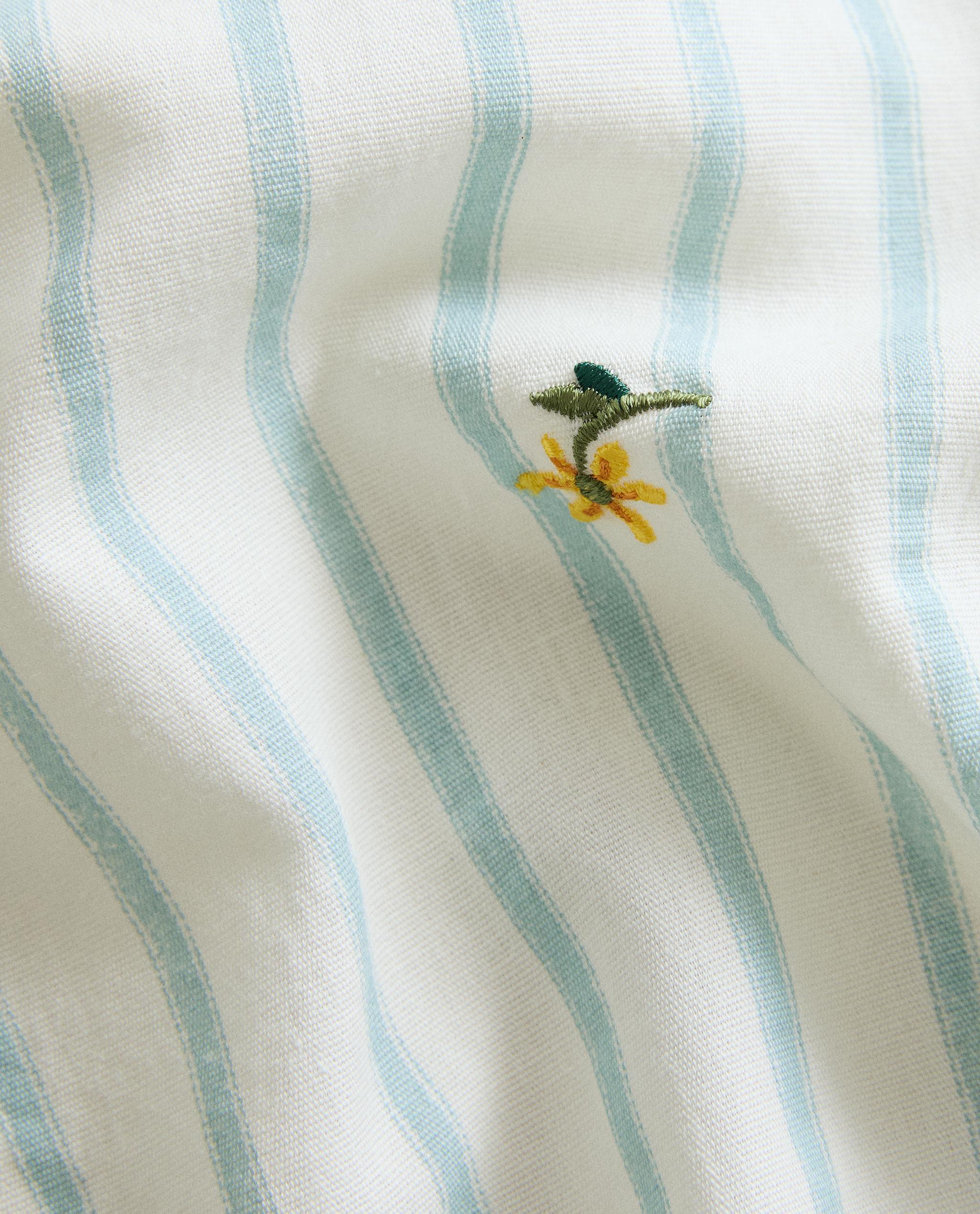 STRIPED TABLECLOTH WITH FLORAL EMBROIDERY product thumbnail 8