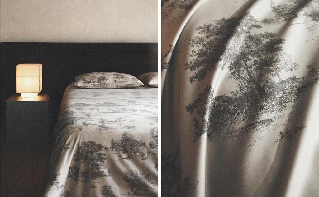 TOILE DE JOUY 새틴 이불 커버