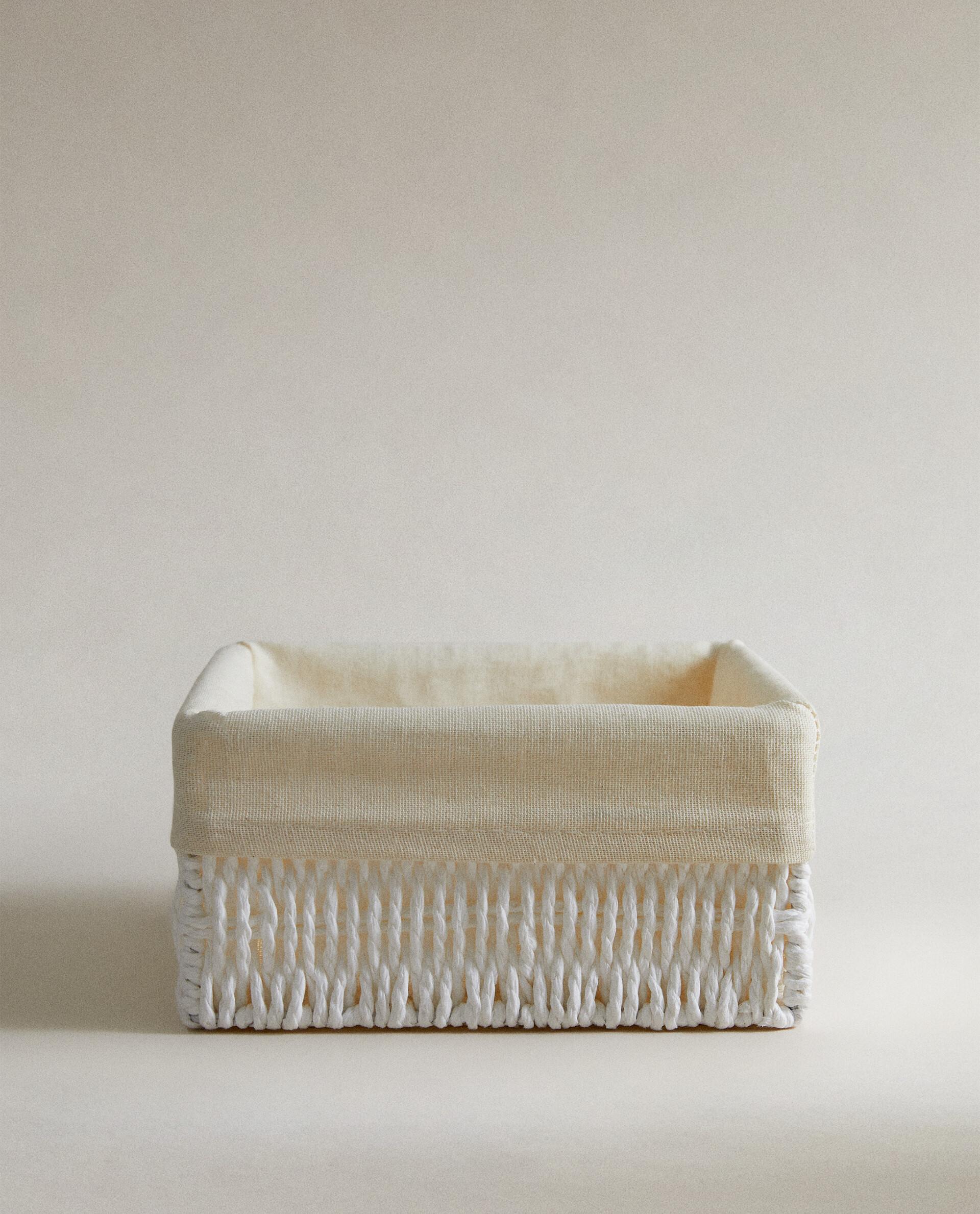 スクエアバスケット 布地内張り | Zara Home 日本/Japan