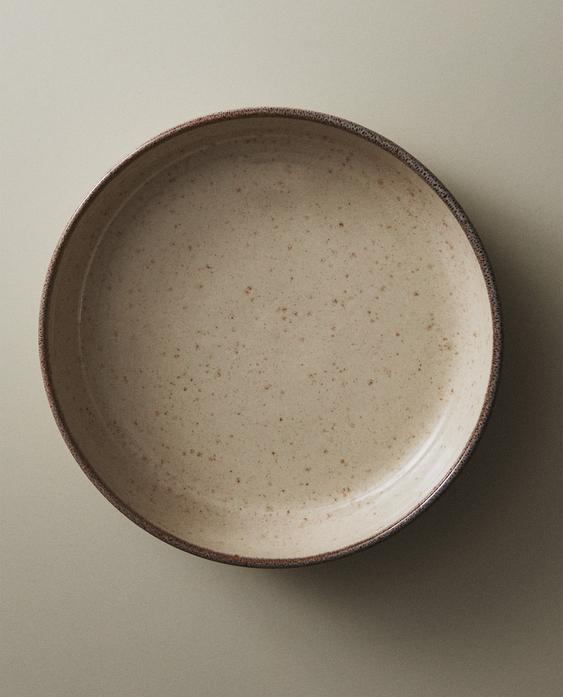 ASSIETTE CREUSE GRÈS