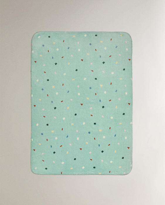 بطانية صوف للأطفال بحروف ميكي وميني © Disney