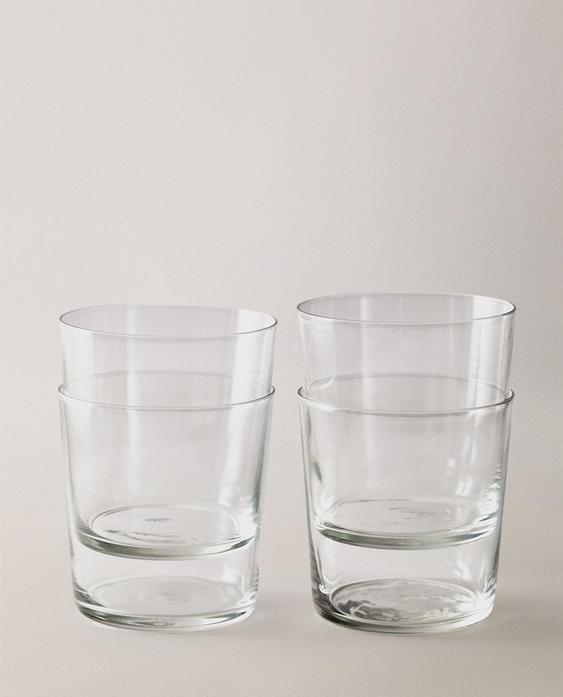 높은 유리컵 세트(4개입)