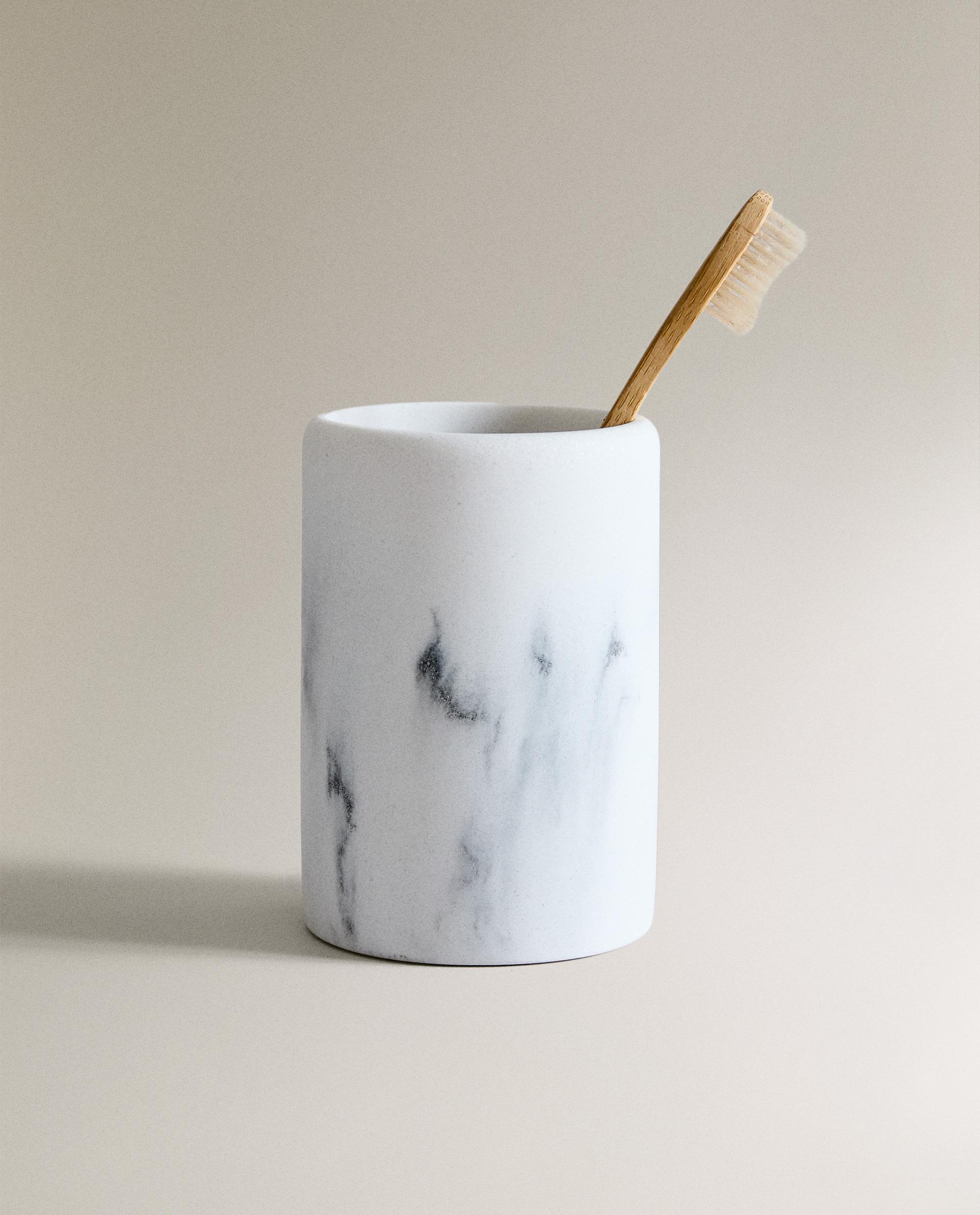 MARBLE-EFFECT RESIN BATHROOM SET product thumbnail 11
