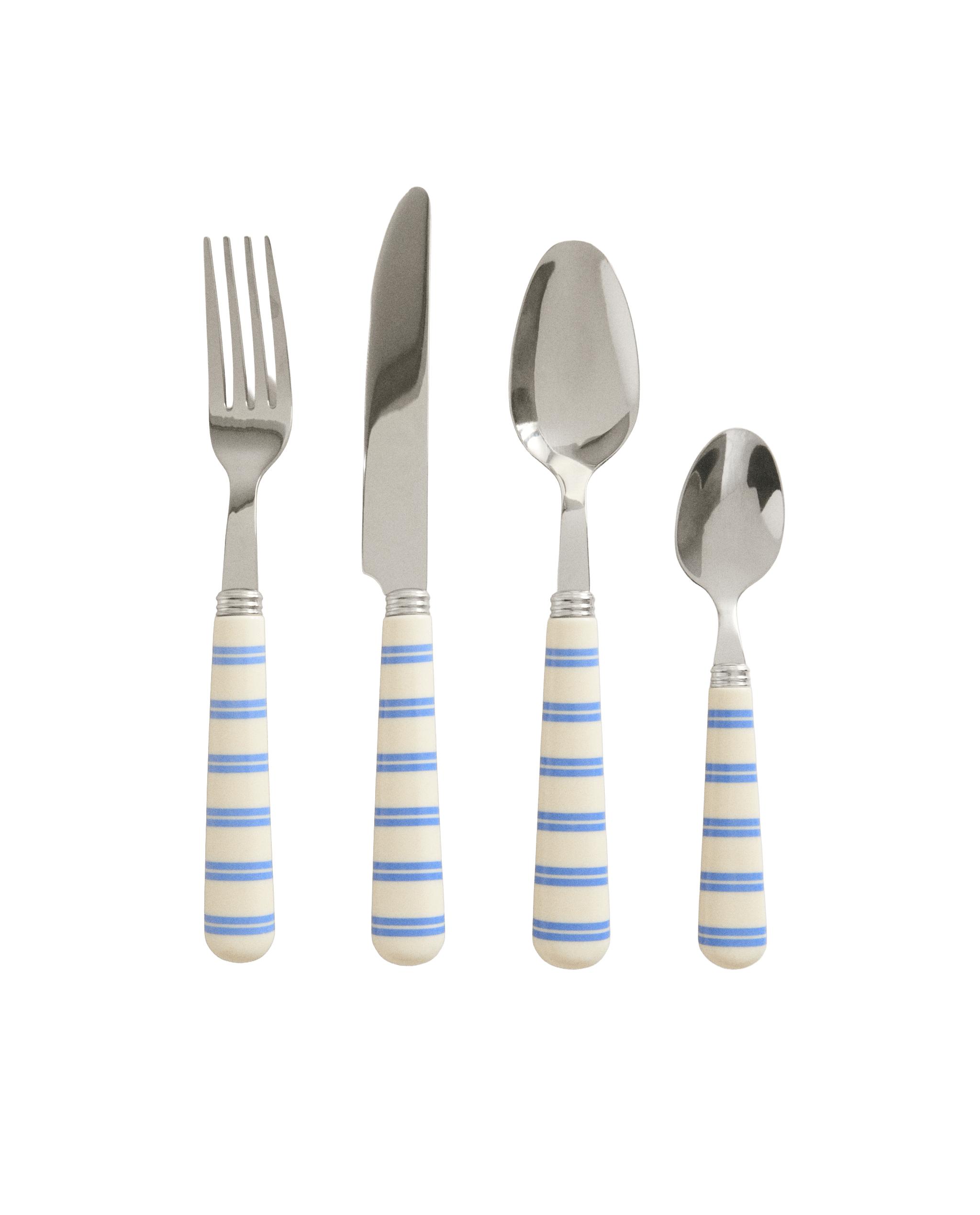 CUTLERY SET WITH STRIPED HANDLE (SET OF 4) product thumbnail 6
