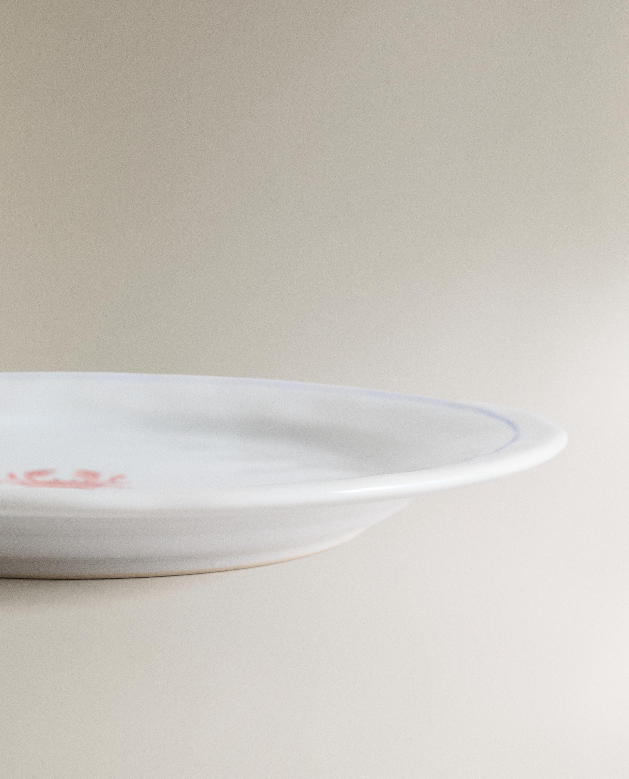 SEA CREATURE STONEWARE DESSERT PLATE product thumbnail 4