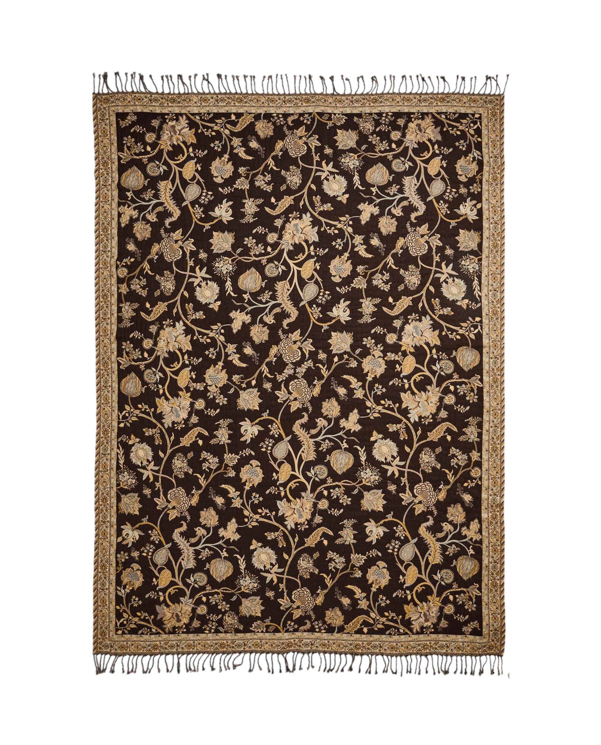 FLORAL JACQUARD BLANKET | Zara Home Canada